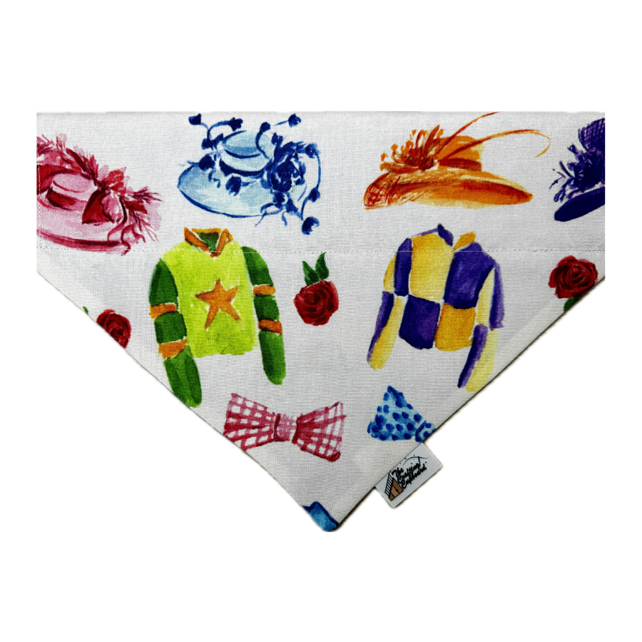Derby in Watercolor Pet Collar Bandana
