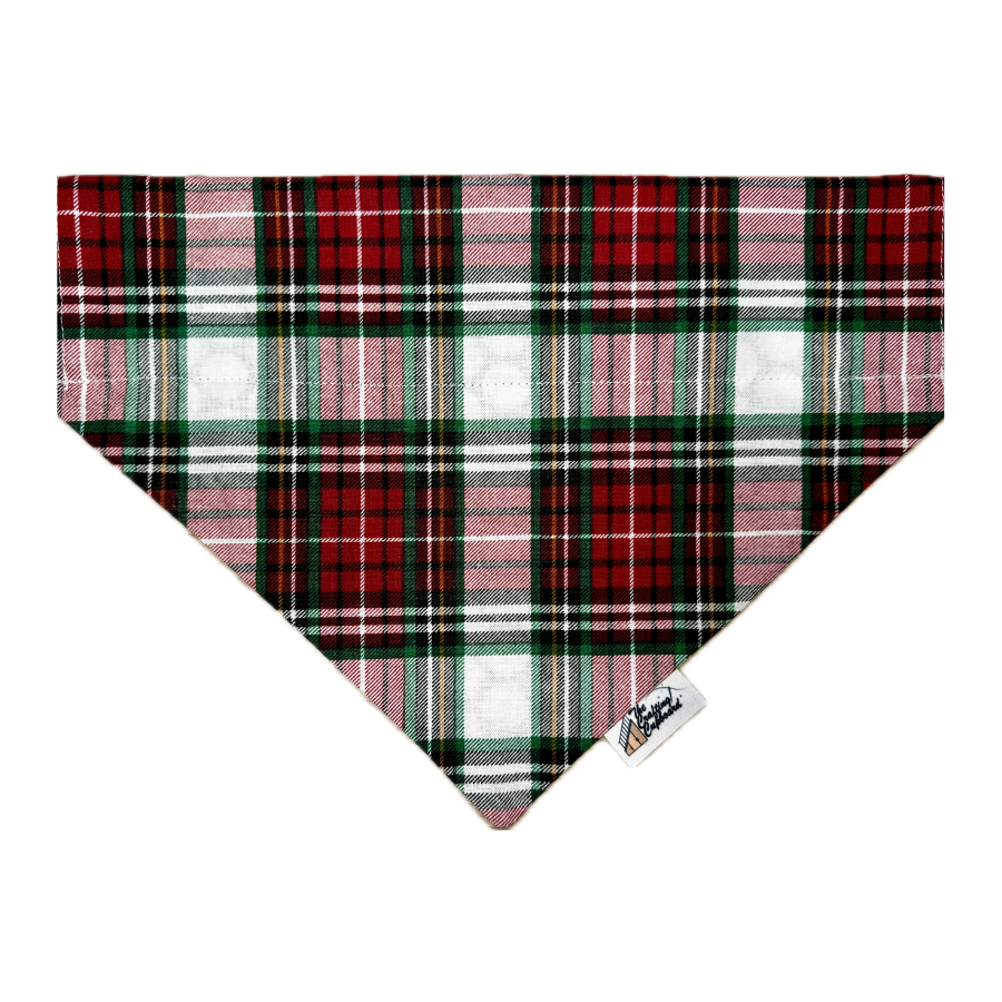 Christmas Plaid Pet Collar Bandana