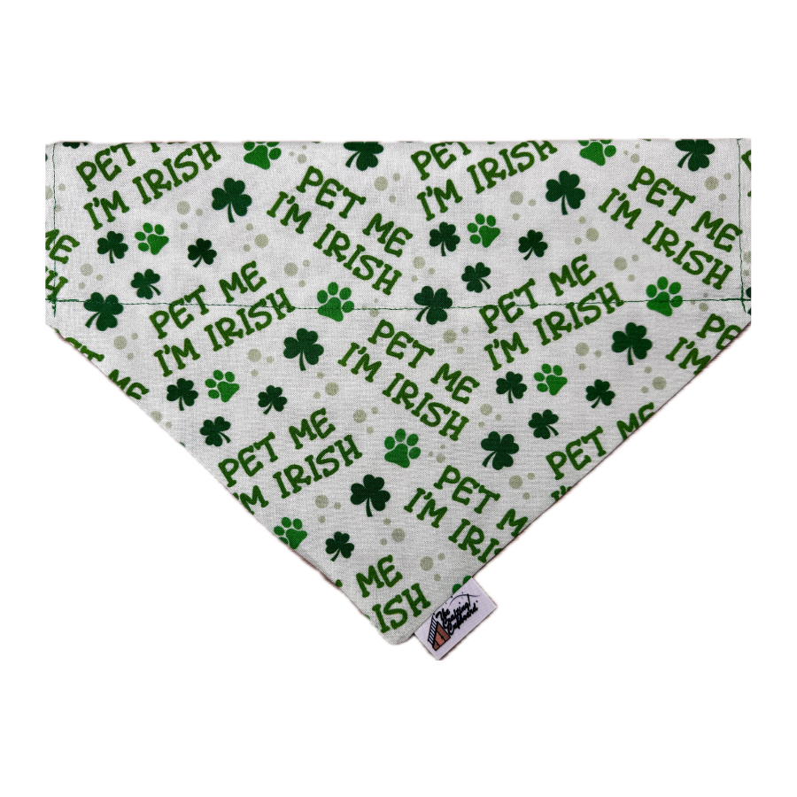 Pet Me, I'm Irish Pet Collar Bandana