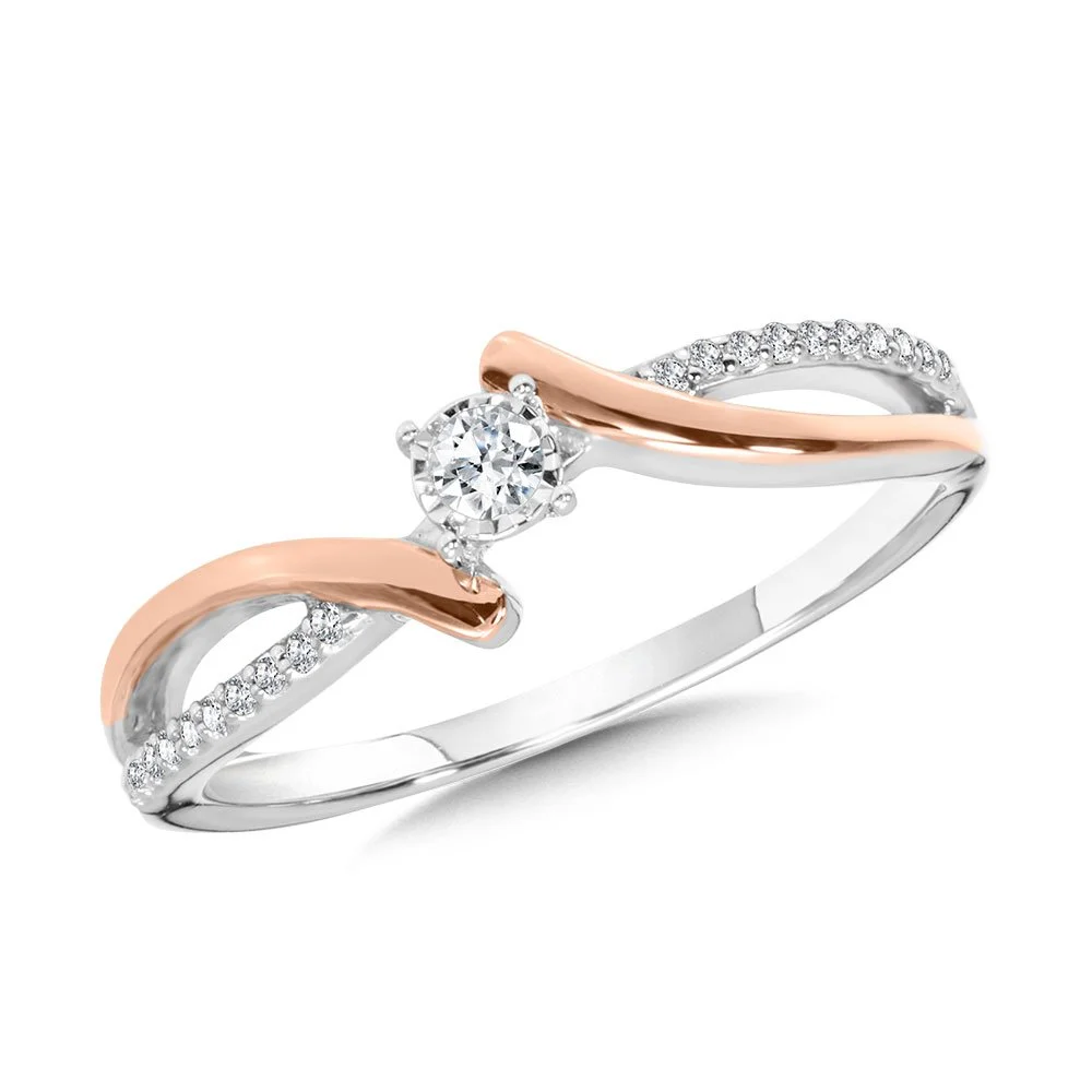 Rose Gold Diamond Promise Ring