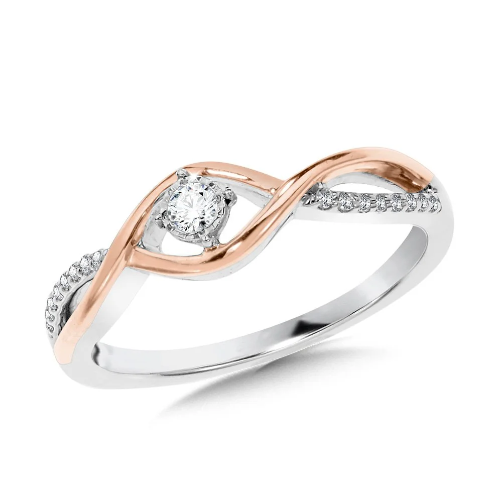 Rose Gold Diamond Promise Ring