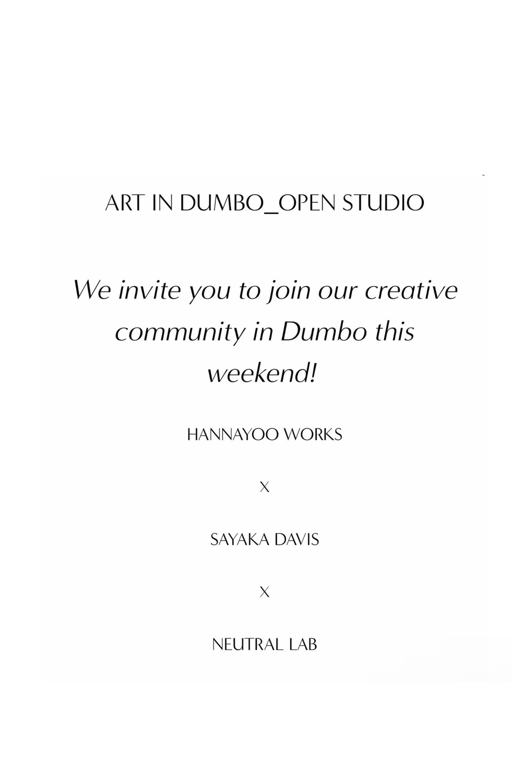 ART in DUMBO_open studio