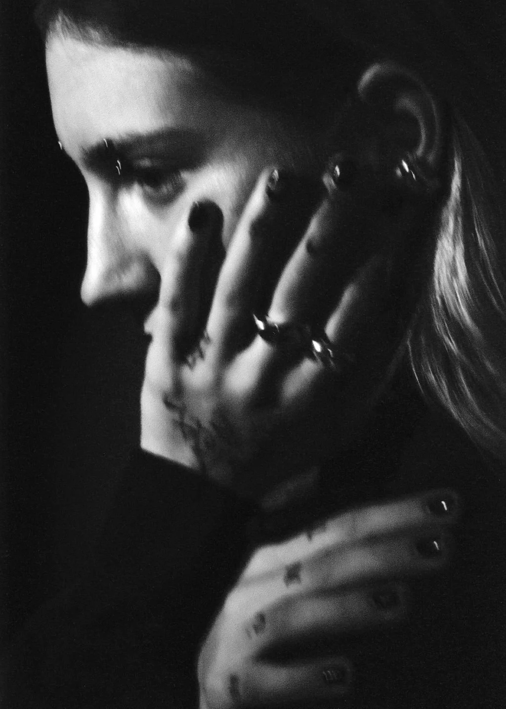  What is in your hand, Hunter wearing ‘Du Métal’ Ring, 2026, photography by Tessa  Belle Dillman 