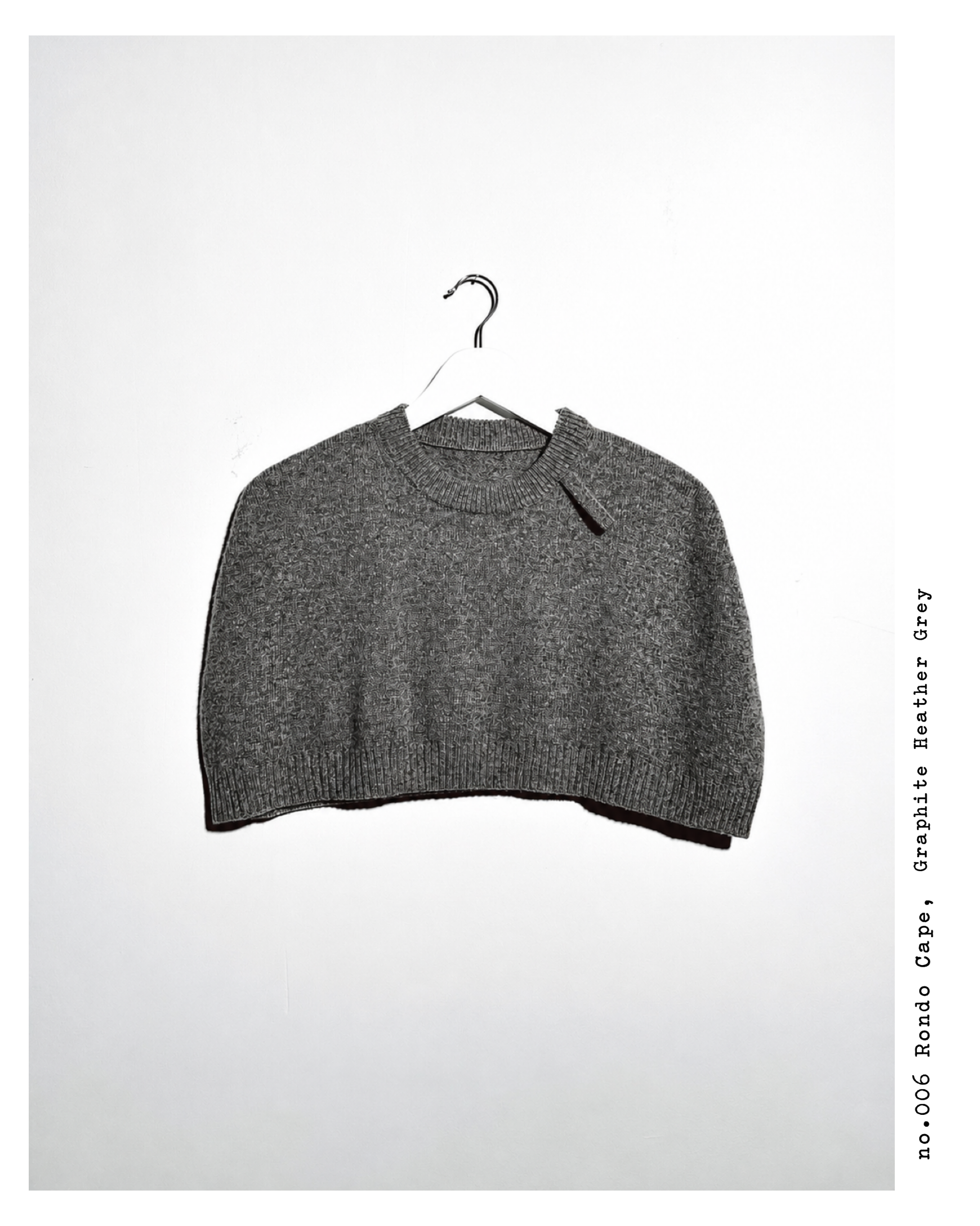 No.006 Rondo Cape_Graphite Heather Grey