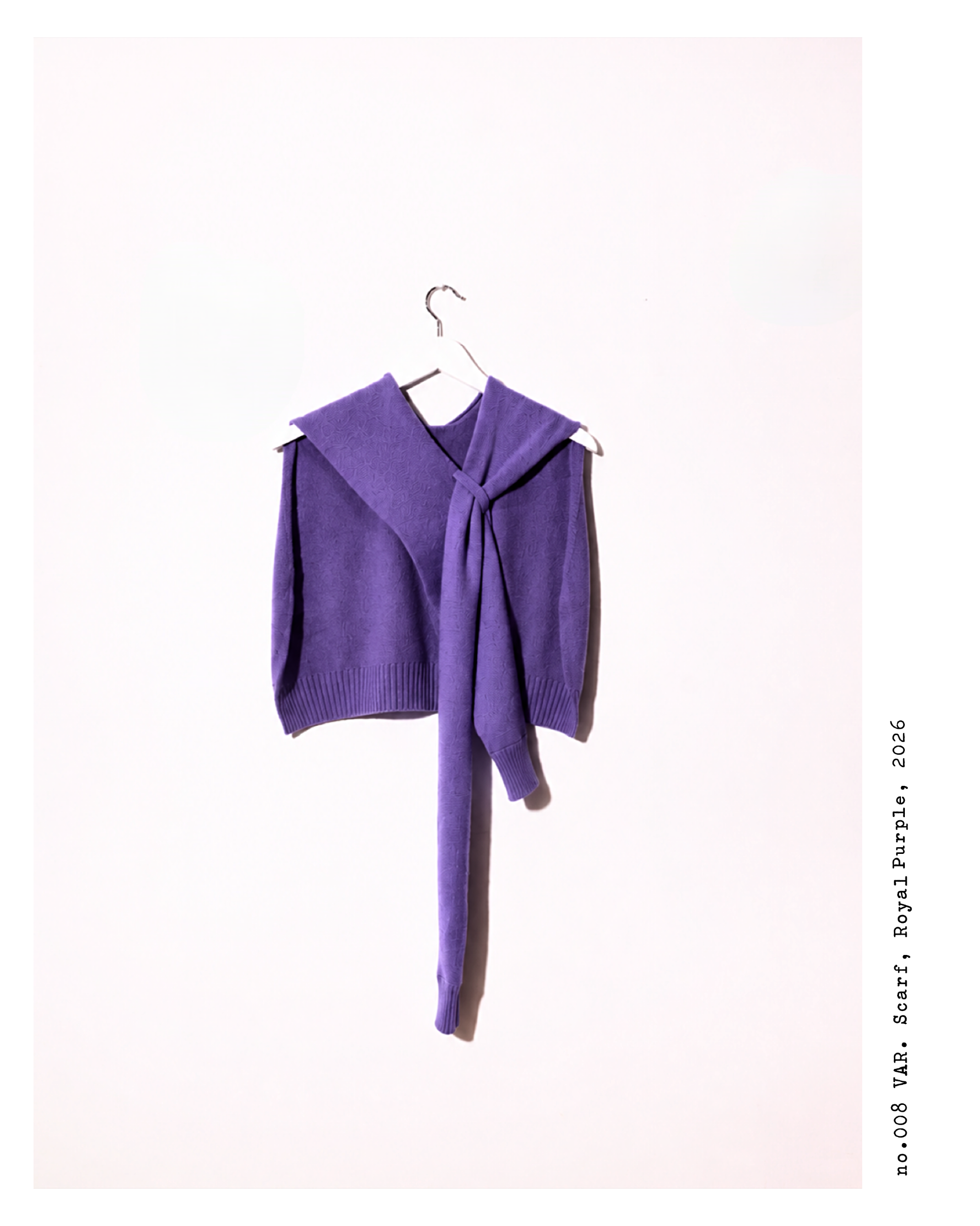 no.008 VAR S._Transformed Scarf_Royal Purple
