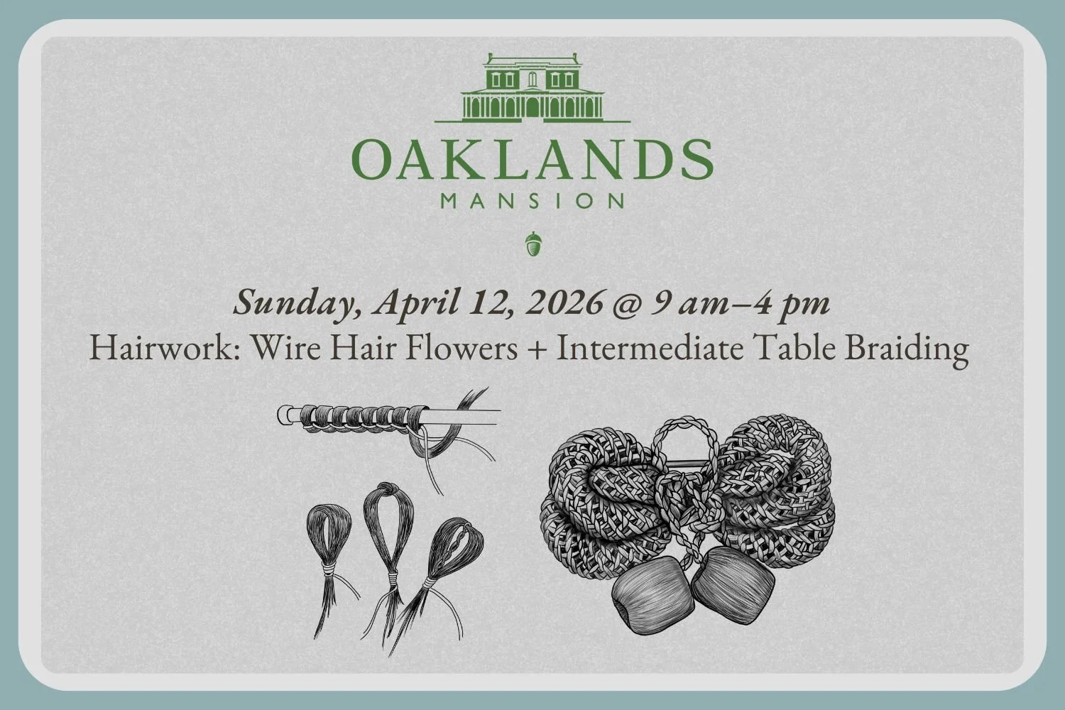 Day 2 Hairwork: Wire Hair Flowers + Intermediate Table Braiding Workshop (Murfreesboro, TN)