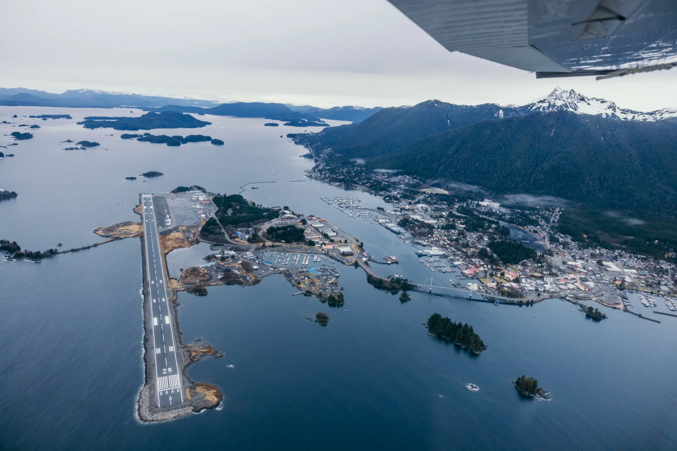 sitka from the air by Caitlin Blaisdell
