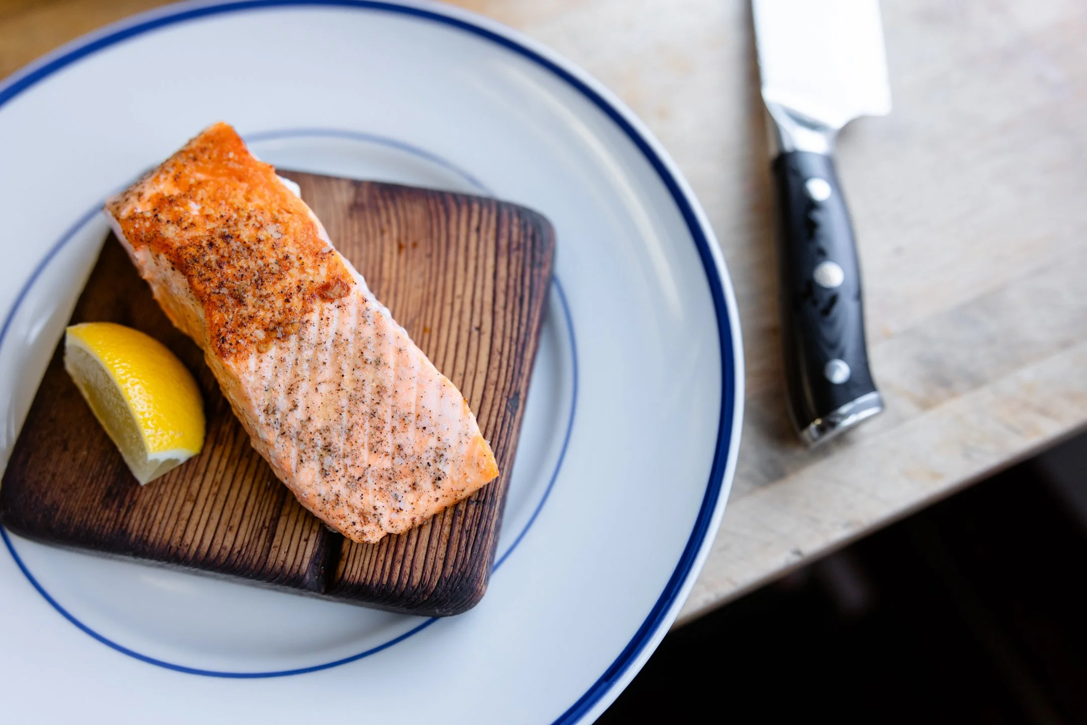 King Salmon Dinner at Beak Restaurant in Sitka, Alaska by Caitlin Blaisdell