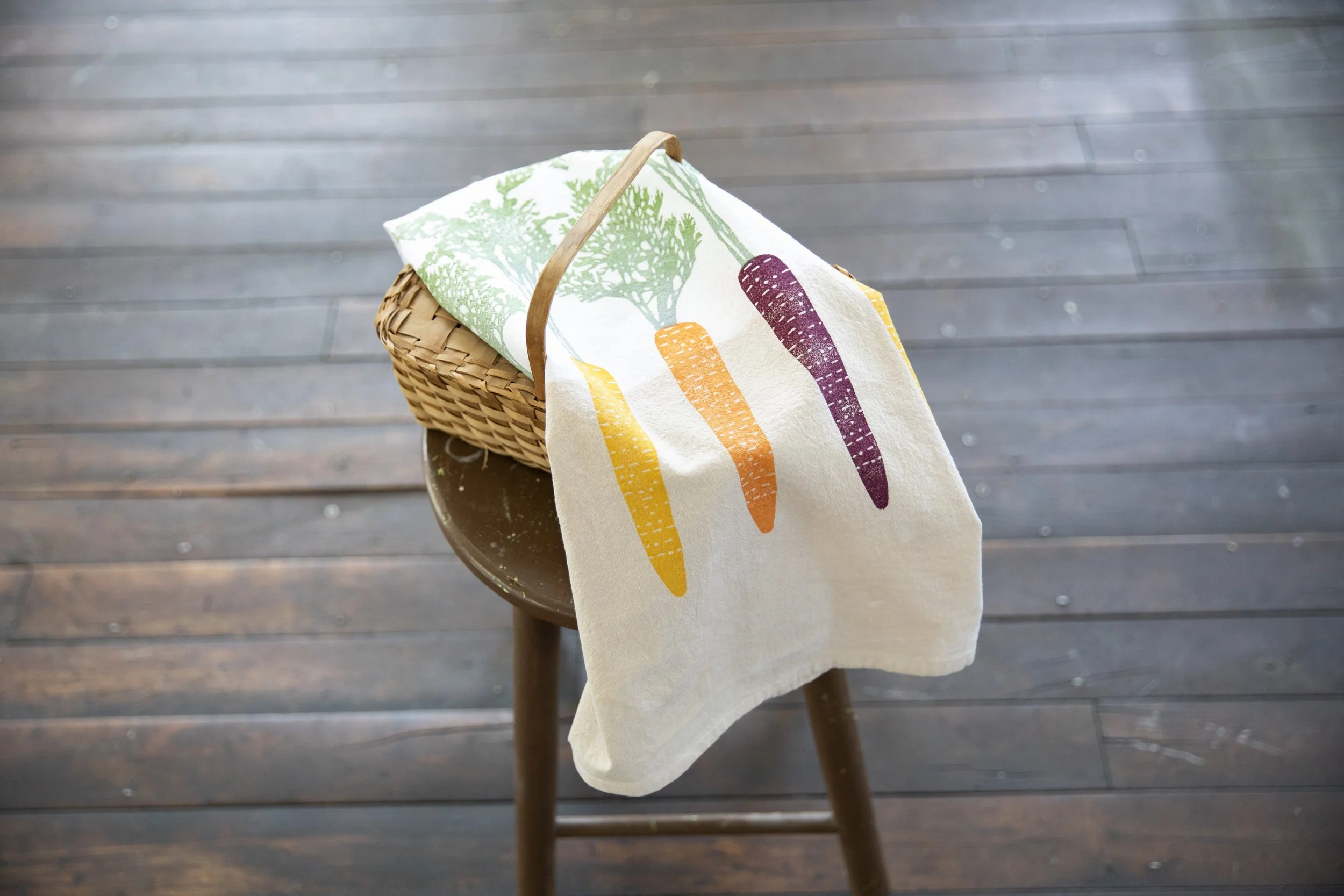 Carrots: A Block-Printed Pattern with a Hidden Message