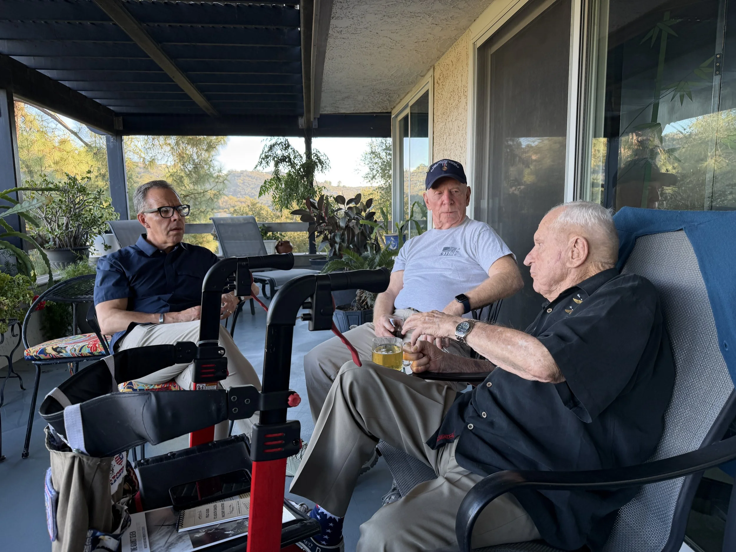 w/2x DFC recipient Warren Eastman and Navy Cross recipient Royce Williams... talking politics (no yelling).