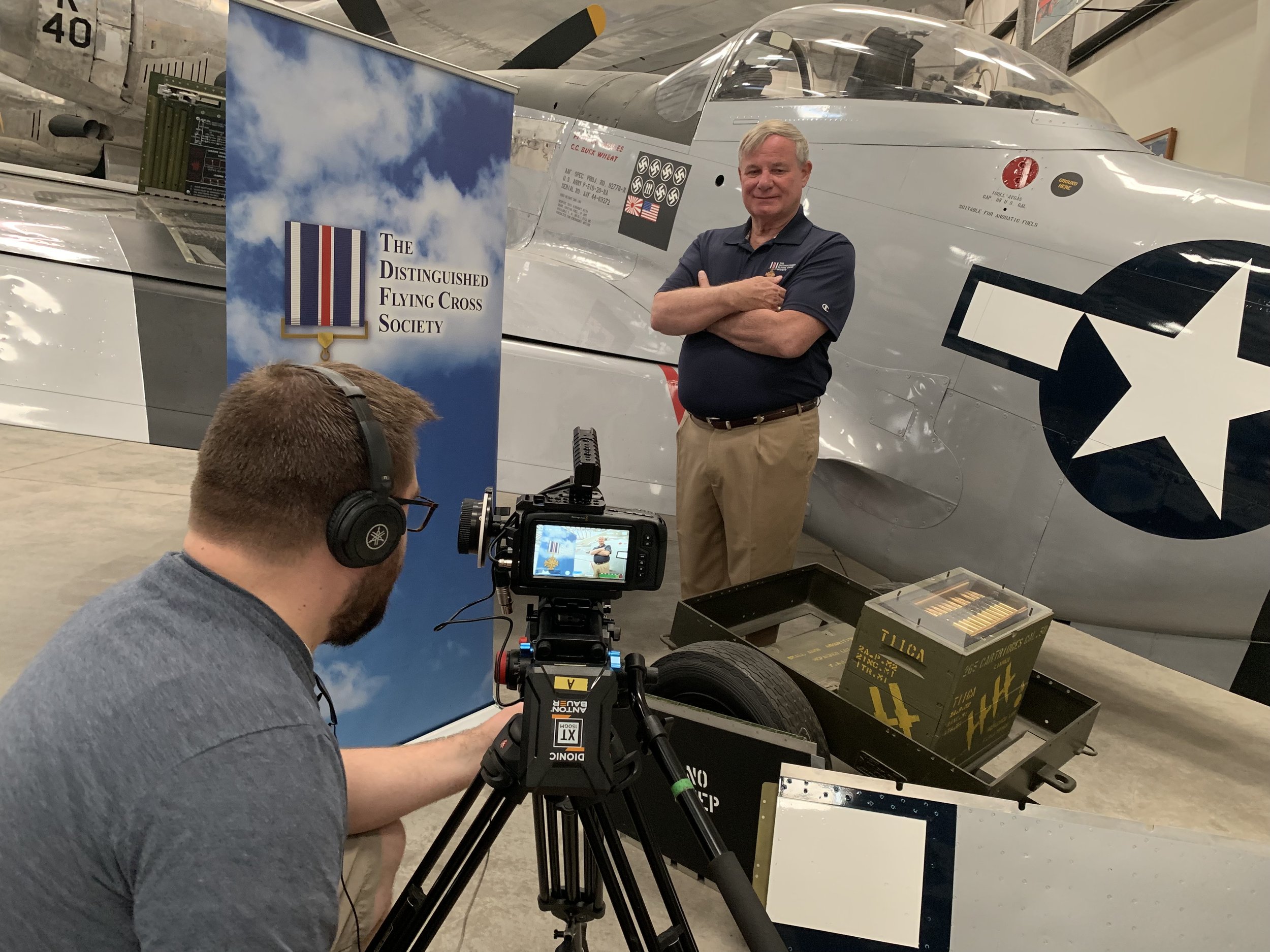 Cinematographer Dalton Coffey and DFC Society honcho (and "Aero Scout") Bruce Huffman at PIMA Air & Space Museum