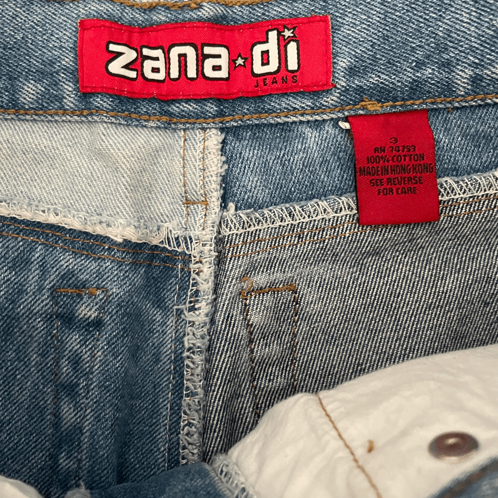 Zana Di Patchwork Flare Leg Jeans — twinelle