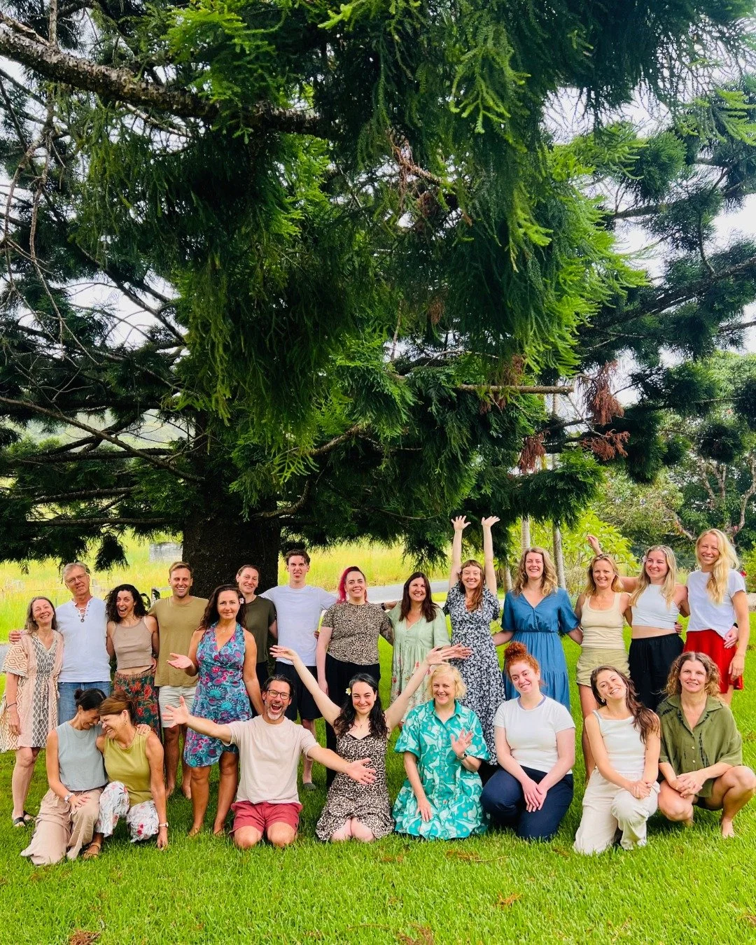 First retreat of 2026, and our first time retreating at beautiful @wybalenaorganicfarm near Byron Bay. 

We had a sweet, joyful, summery few days of meditation, yoga, contemplation and rest, surrounded by 170 acres of serene countryside and untouched