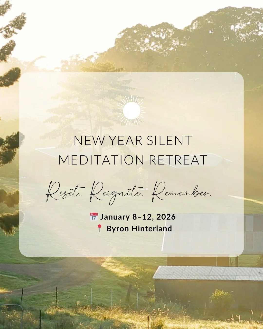 I'm really quite chuffed that we've managed to schedule a retreat at the start of a year. 

There's that old phrase "new year, new year" which I think is now used somewhat ironically (or maybe not, maybe it is still used sincerely, I'm just