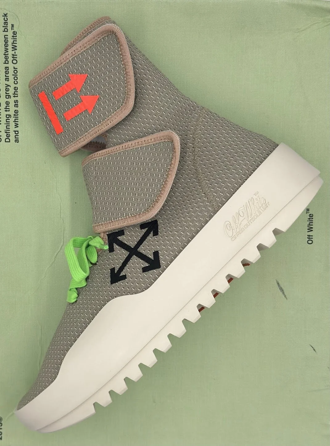 OFF-WHITE Motowrap Light Grey Black