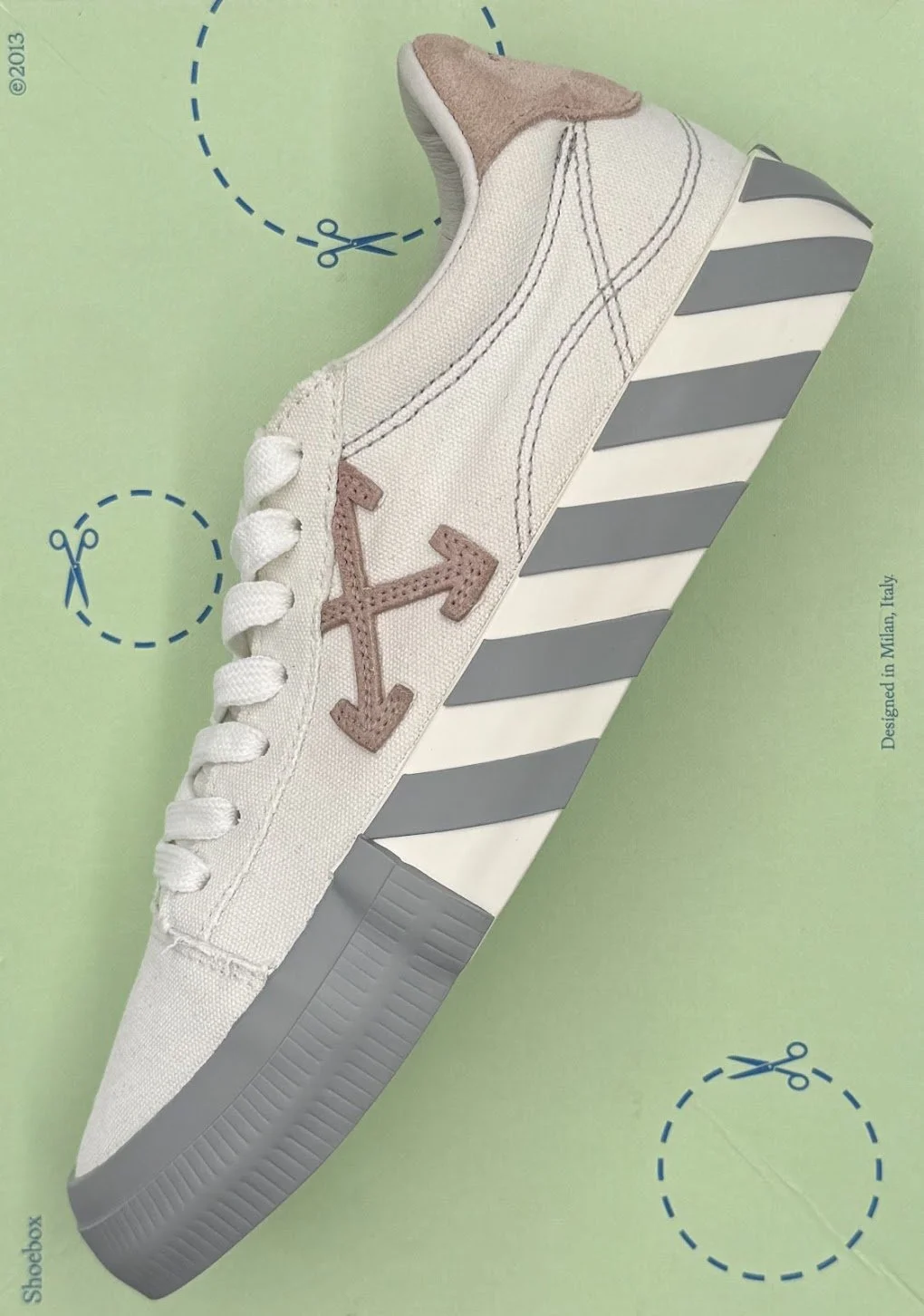 OFF-WHITE Vulc Low Canvas White Light Pink Grey