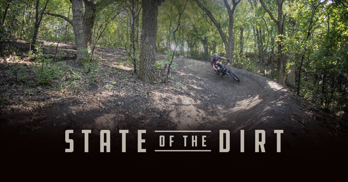 State of the Dirt Blog cover image of person riding a berm trail at Great Bear Park