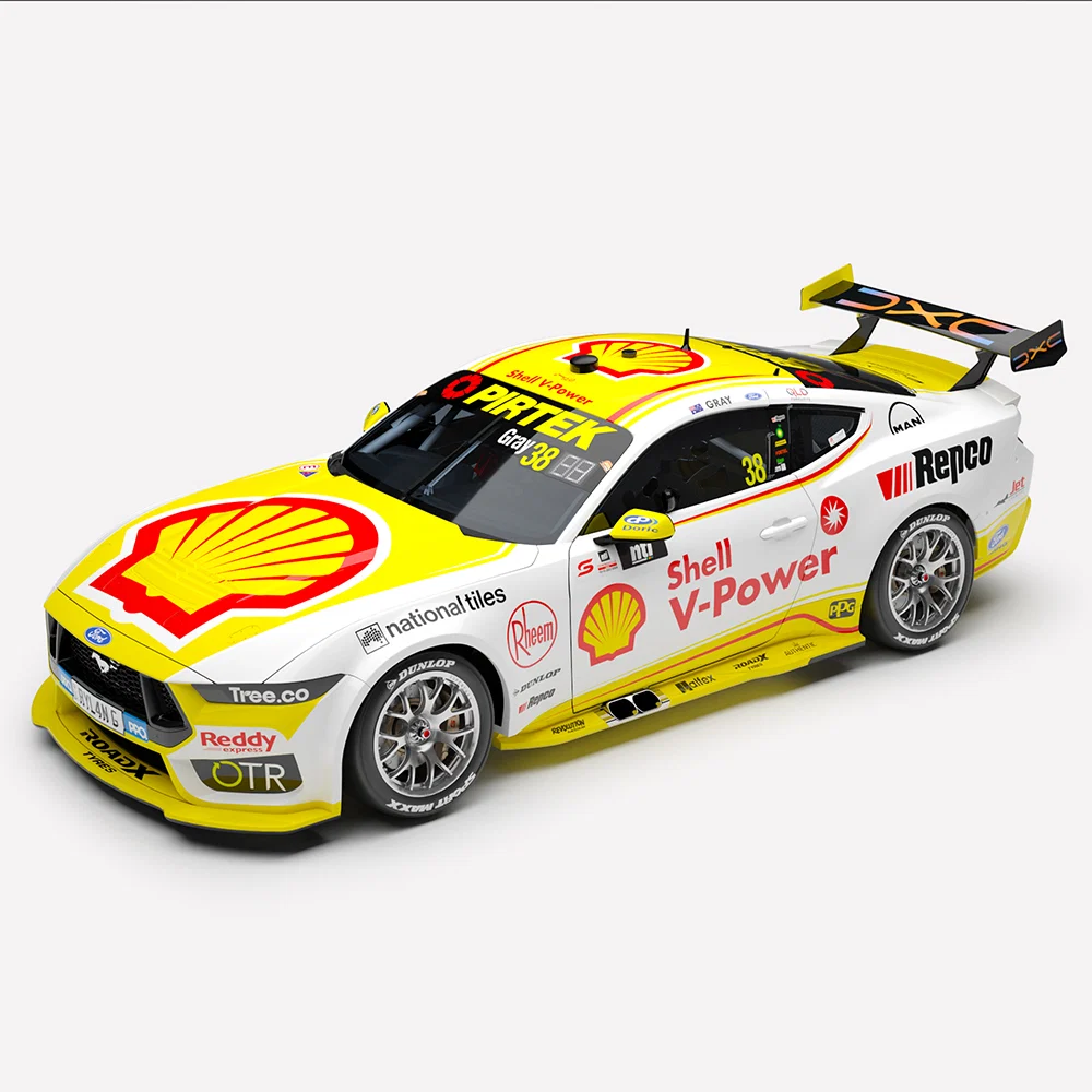 **PRE-ORDER** 1:18 SCALE FORD MUSTANG GT 2026 SHELL V-POWER RACING TEAM TOWNSVILLE 500 RYLAN GRAY