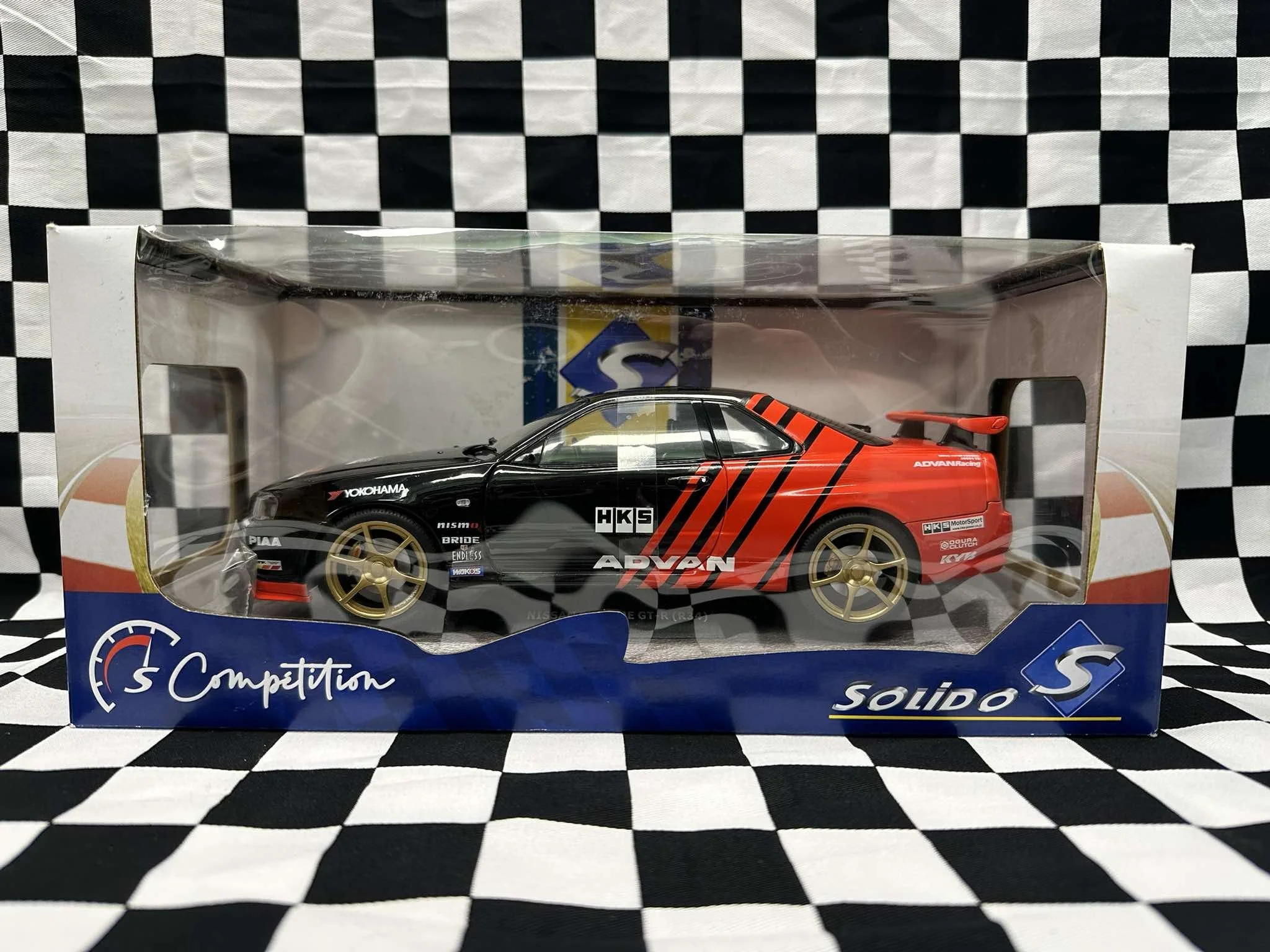 1:18 SCALE NISSAN R34 GTR SKYLINE ADVAN