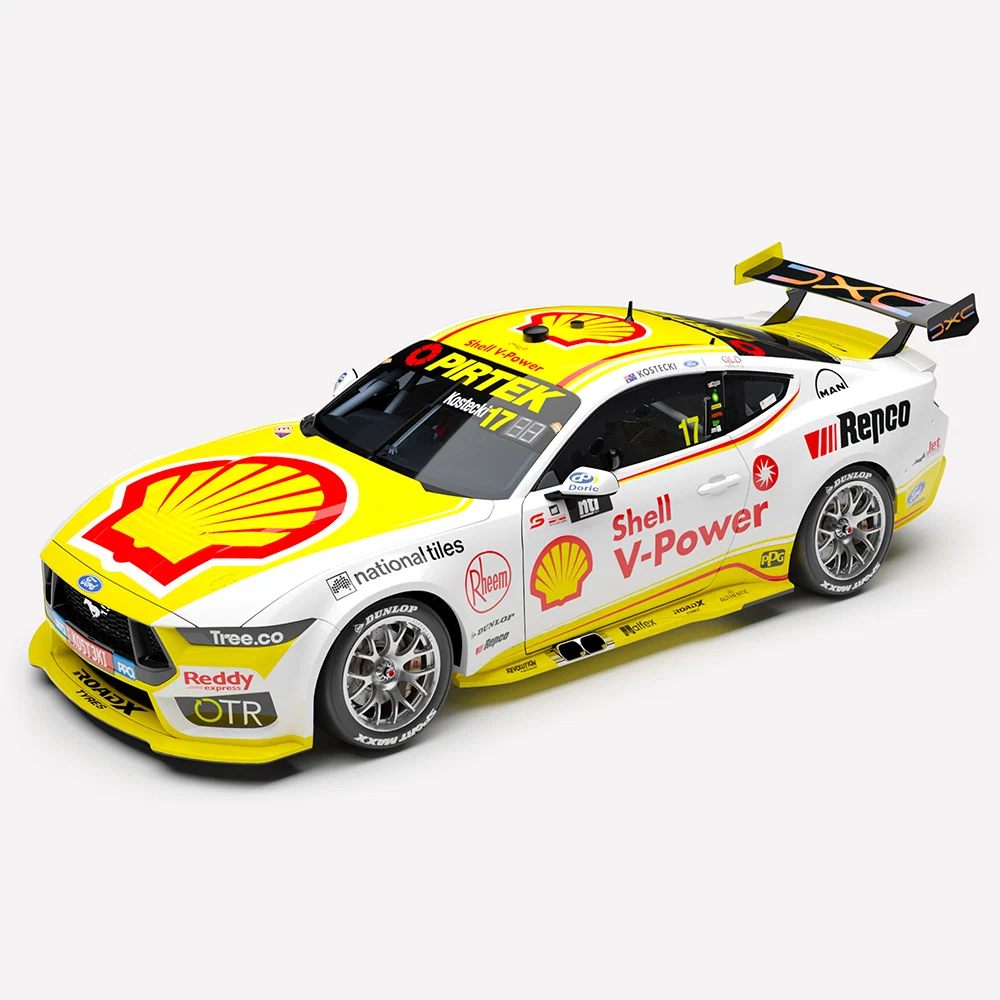 **PRE-ORDER** 1:18 SCALE FORD MUSTANG GT 2026 SHELL V-POWER RACING TEAM TOWNSVILLE 500 RACE 22 WINNER BRODIE KOSTECKI
