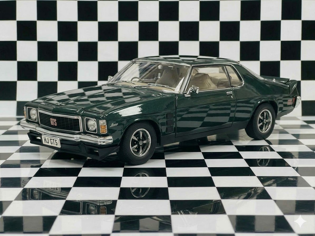 1:18 SCALE HOLDEN HJ MONARO GTS COUPE JADE GREEN METALLIC