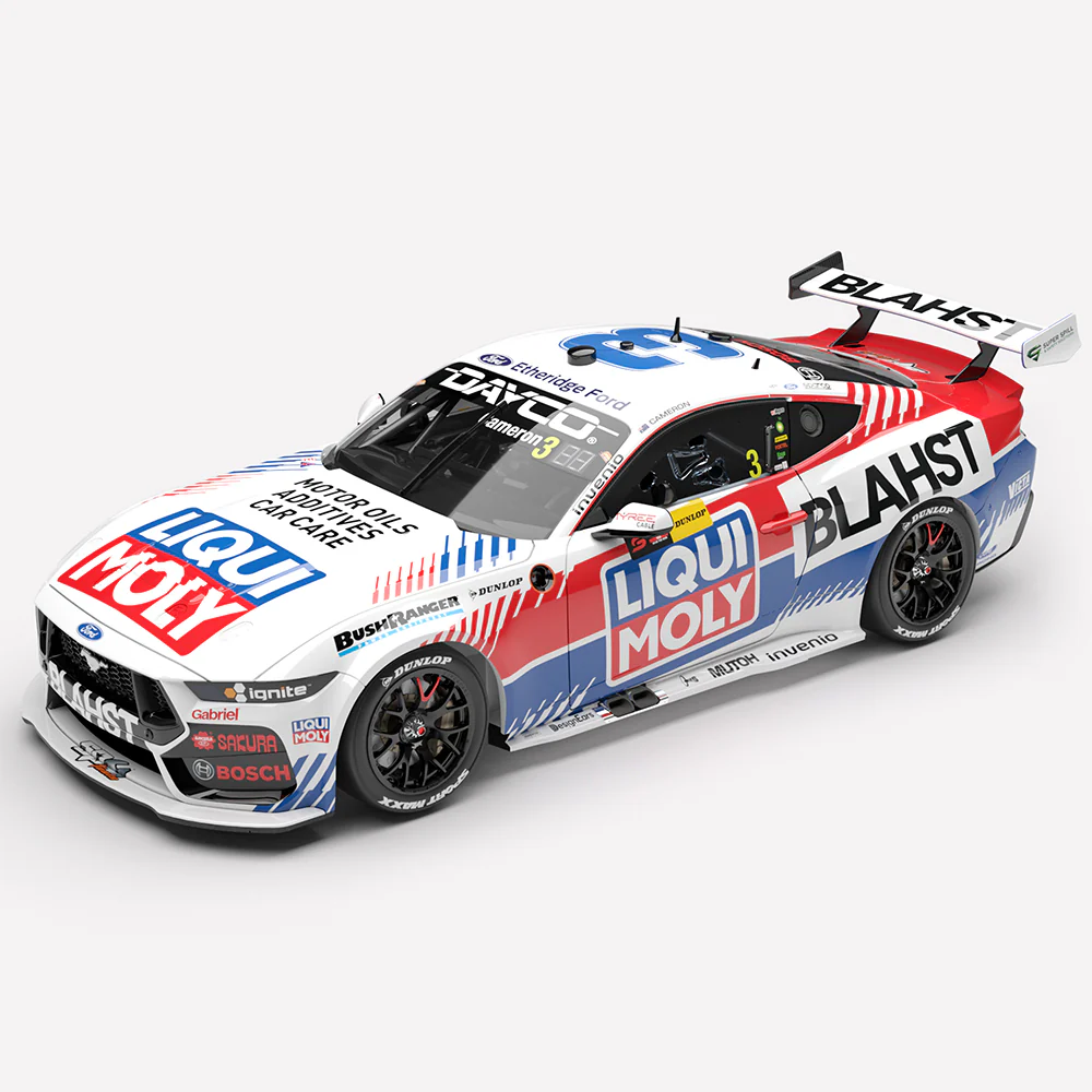 **PRE-ORDER** 1:18 SCALE FORD MUSTANG GT 2026 BLAHST RACING SYDNEY 500 RACE 1 RUNNER UP AARON CAMERON