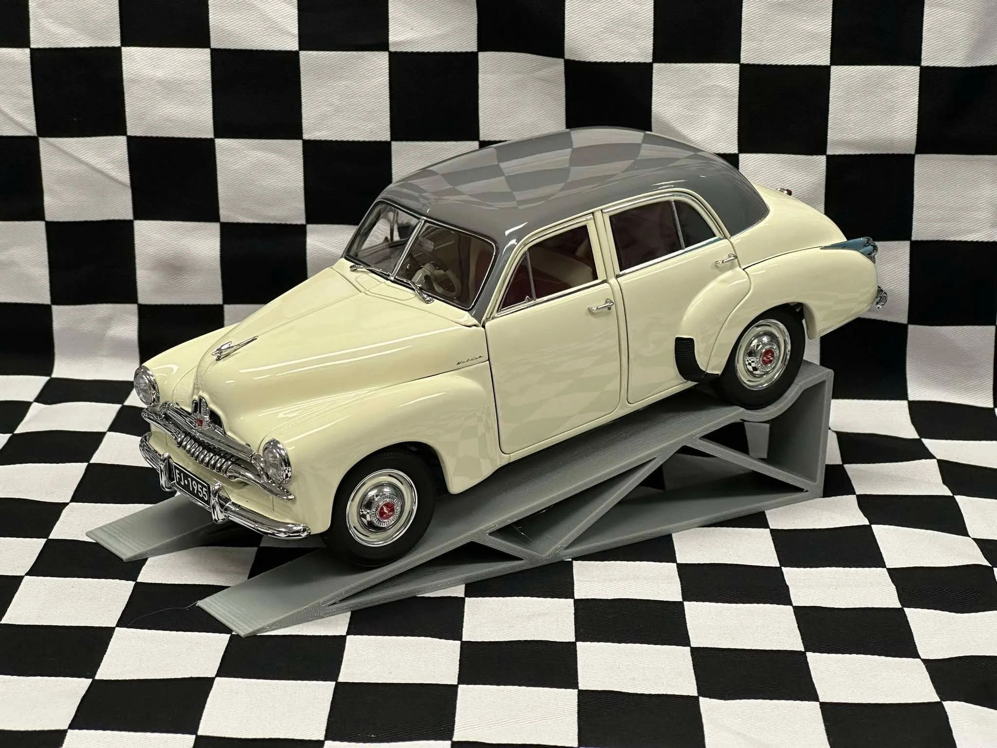 1:18 SCALE HOLDEN FJ SEDAN CONVOY GREY/POLAR WHITE