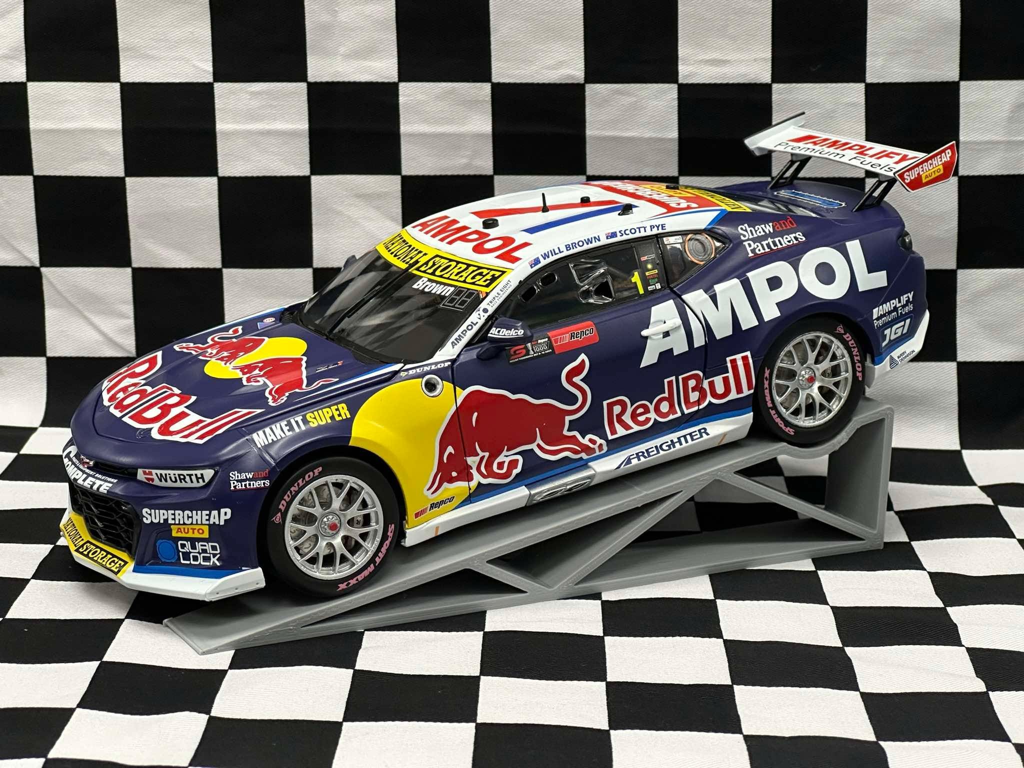 1:18 SCALE CHEVROLET ZL1 CAMARO 2025 BATHURST RED BULL AMPOL RACING BROWN/PYE