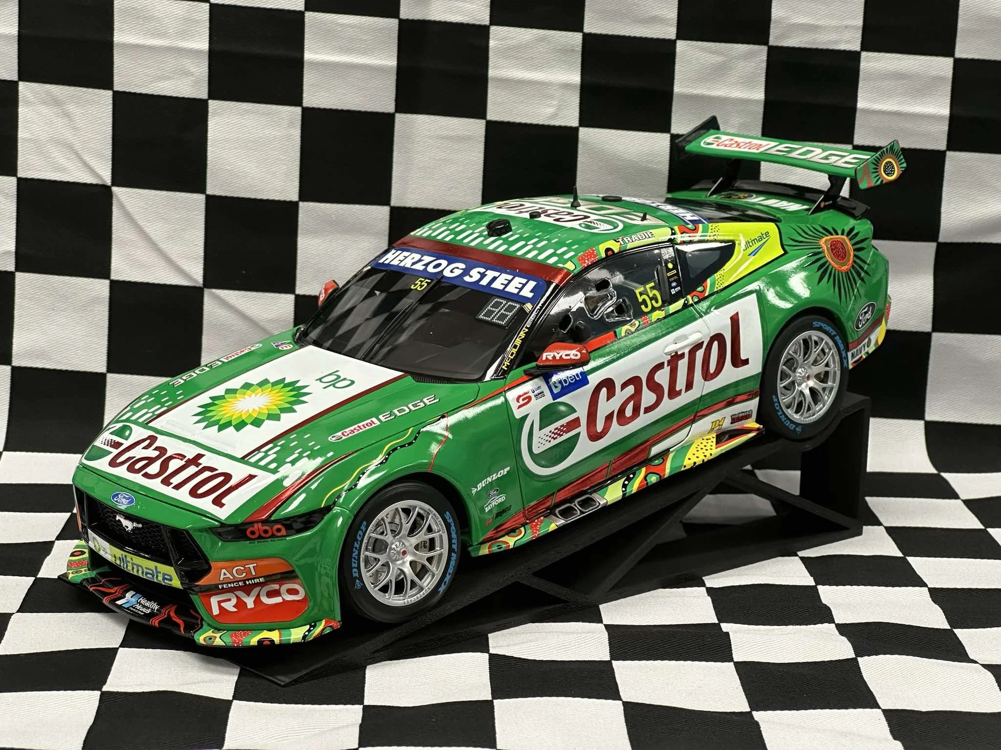 1:18 SCALE FORD GT MUSTANG TICKFORD RACING 2023 DARWIN TRIPLE CROWN THOMAS RANDLE