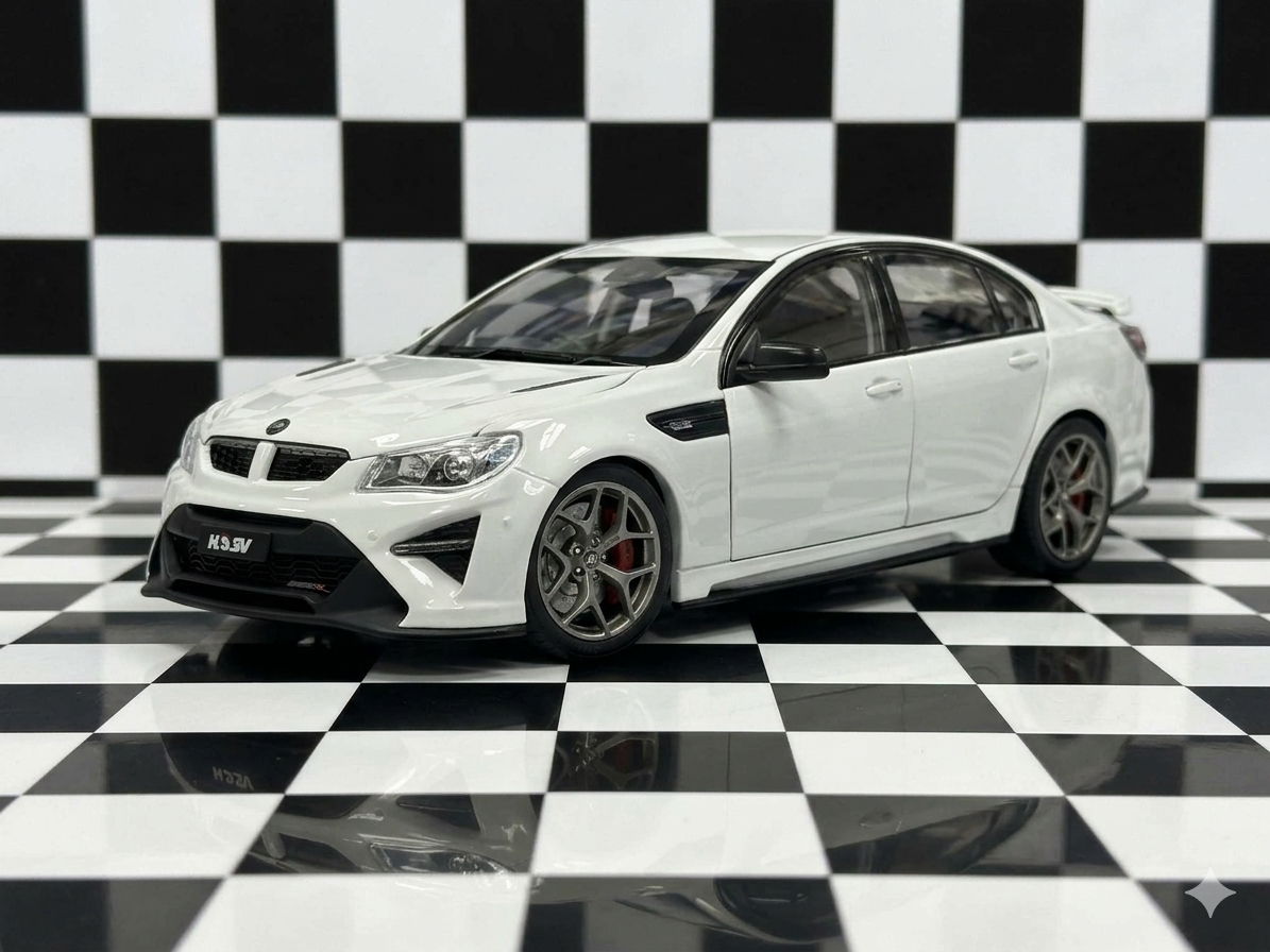 1:18 SCALE HOLDEN SPECIAL VEHICLES GEN F2 GTS-R HERON WHITE