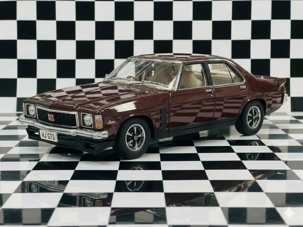 1:18 SCALE HOLDEN HJ MONARO GTS SEDAN CLARET METALLIC