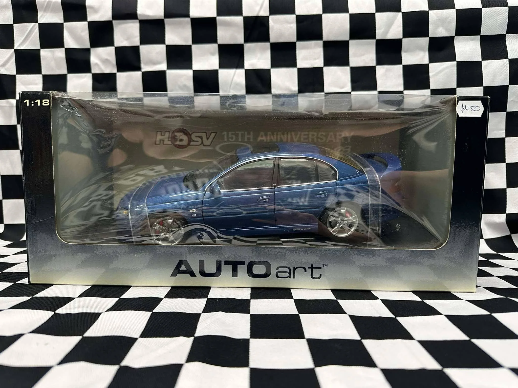 1:18 SCALE HOLDEN SPECIAL VEHICLES 15TH ANNIVERSARY VX CLUBSPORT R8 DELFT BLUE