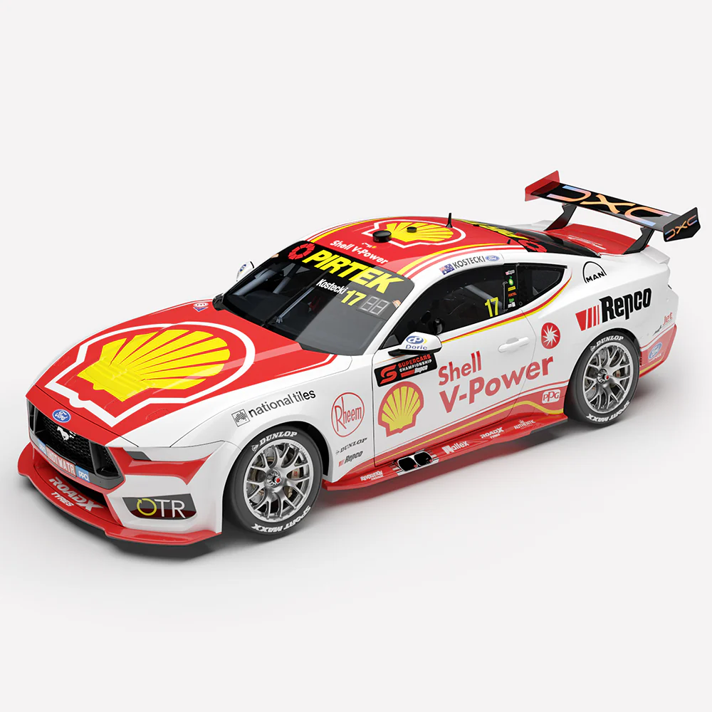 **PRE-ORDER** 1:18 SCALE FORD MUSTANG GT 2026 SHELL V POWER MELBOURNE SUPERSPRINT LARRY PERKINS TROPHY WINNER BRODIE KOSTECKI