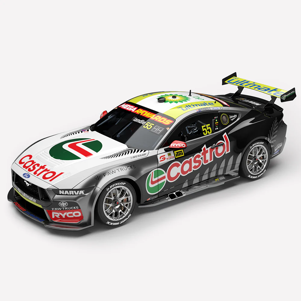 **PRE-ORDER** 1:18 SCALE FORD MUSTANG GT 2026 TICKFORD RACING ITM SUPER 440 SILVER FERN LIVERY THOMAS RANDLE