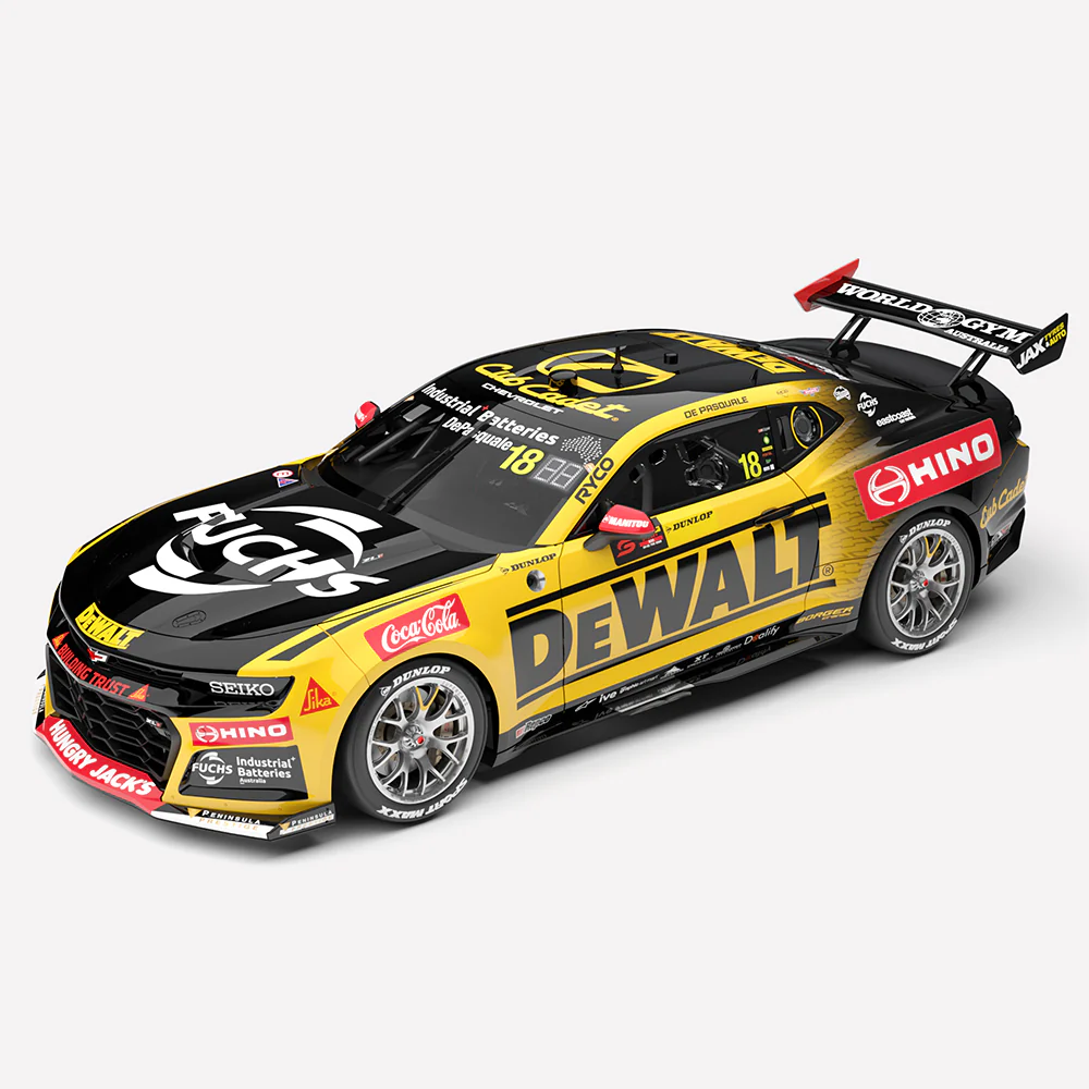 **PRE-ORDER** 1:18 SCALE CHEVROLET ZL1 CAMARO DEWALT RACING 2026 SYDNEY 500 RACE 2 WINNER ANTON DE PASQUALE