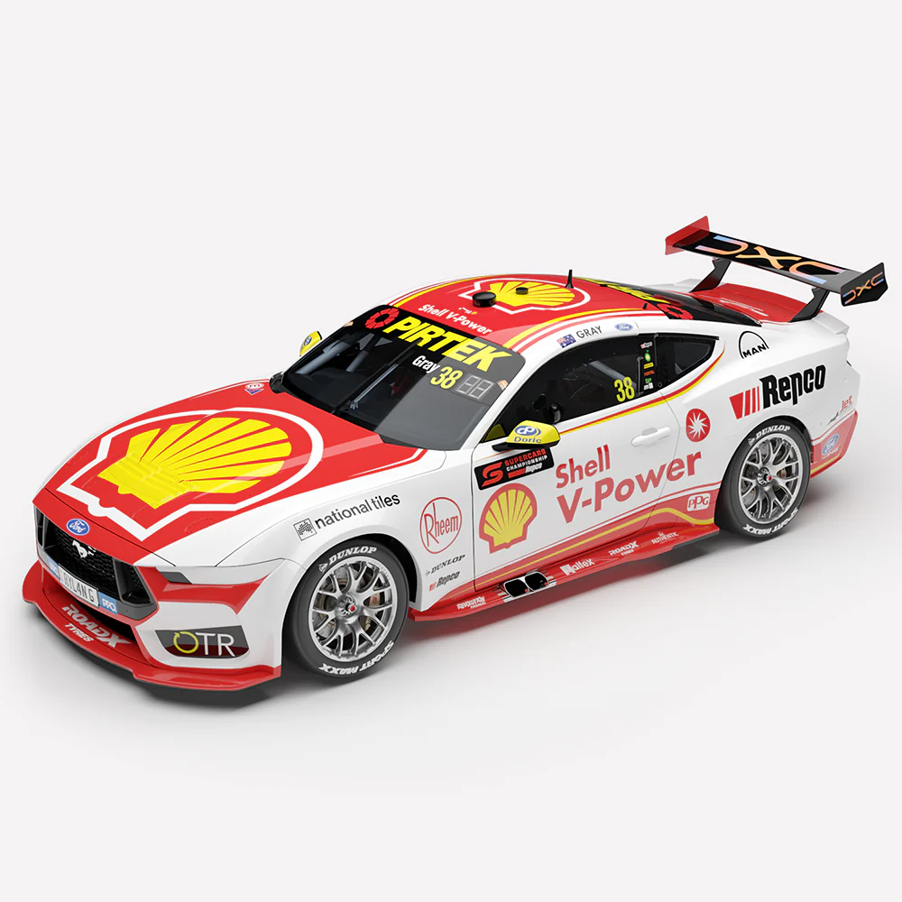 **PRE-ORDER** 1:18 SCALE FORD MUSTANG GT 2026 SHELL V-POWER RACING SEASON RYLAN GRAY
