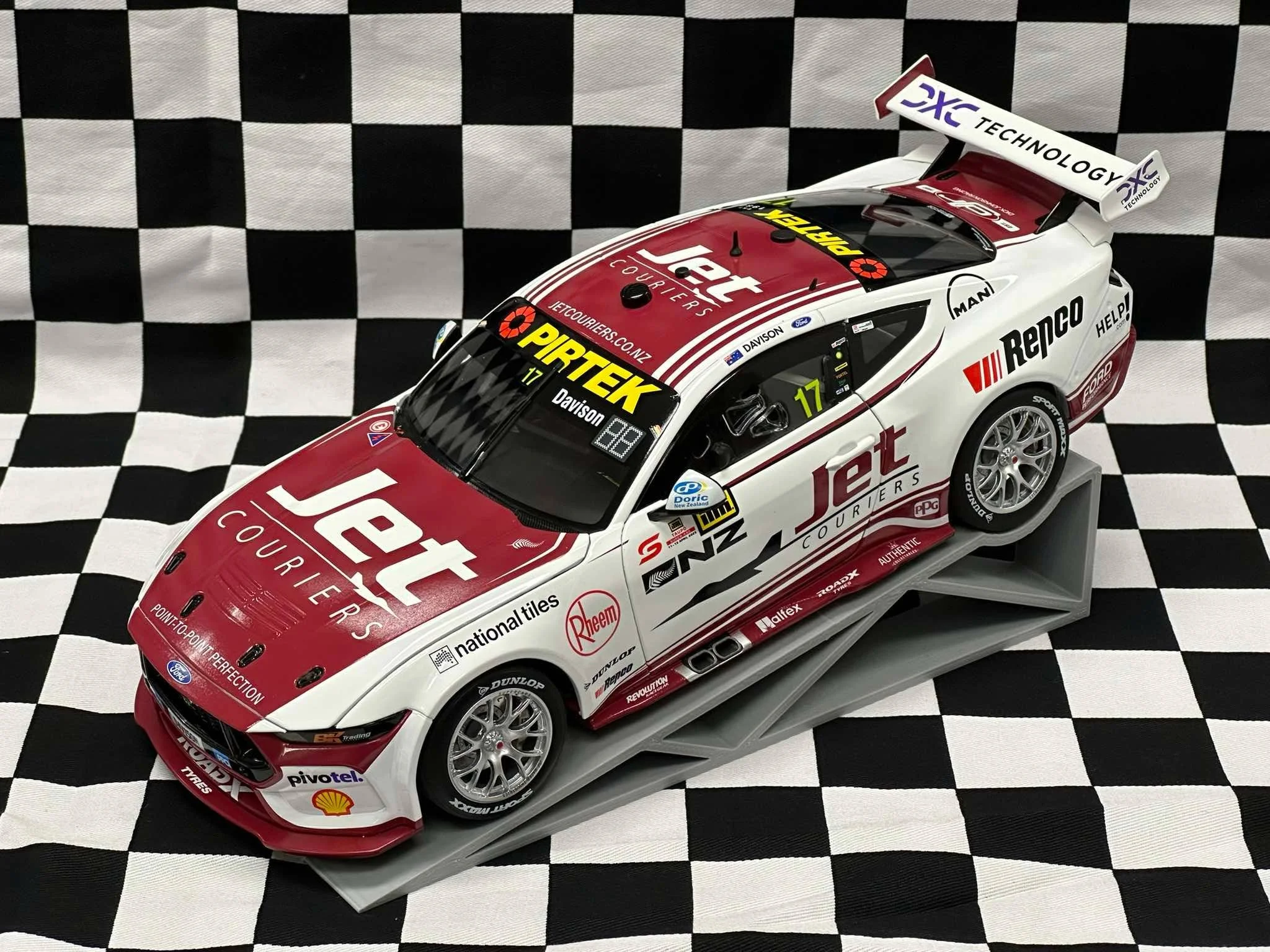 1:18 SCALE FORD MUSTANG GT 2025 ITM TAUPO SUPER 440 SHELL V POWER WILL DAVISON