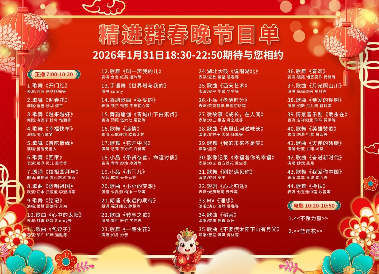 【法界见闻】2026精进群春晚菩萨加持并寄语 2026 Diligence Group’s Spring Festival Gala Receives Blessing and Words from Bodhisattva