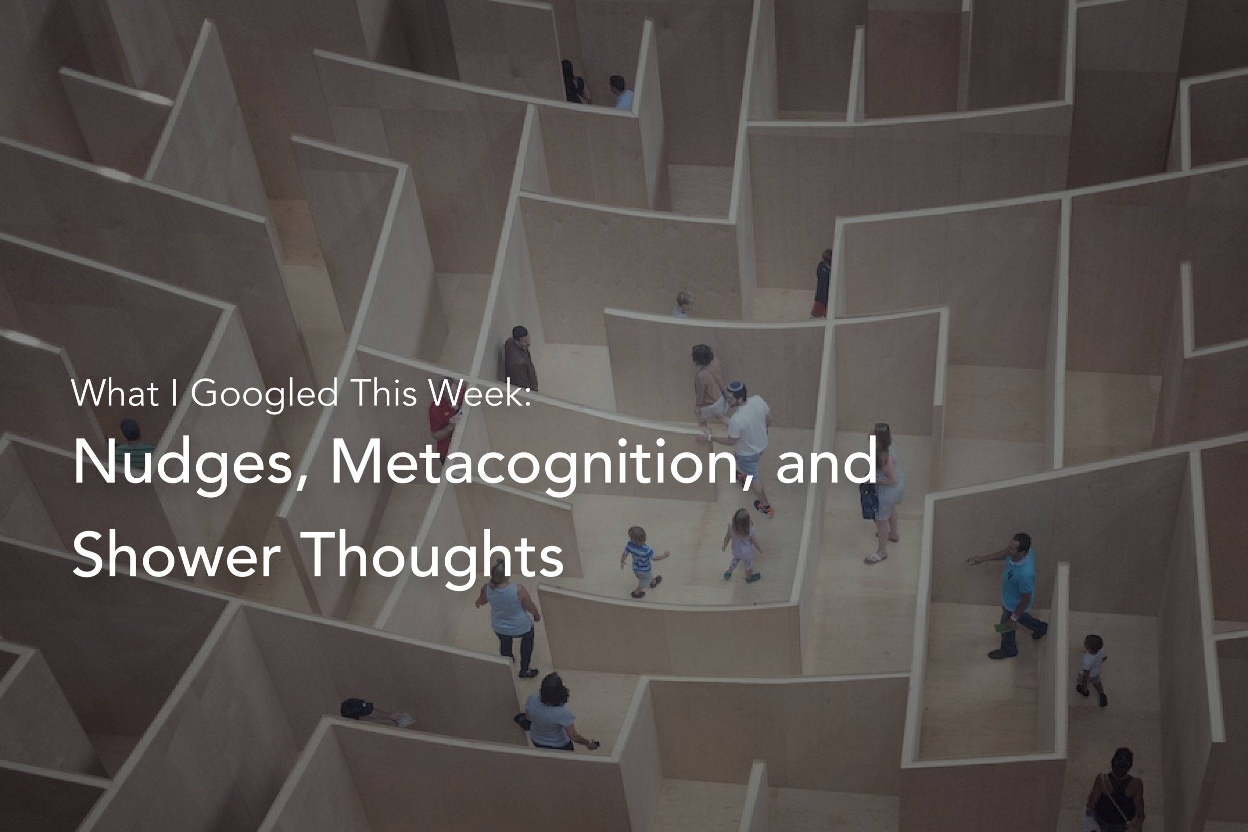 Nudges, Metacognition, and Shower Thoughts