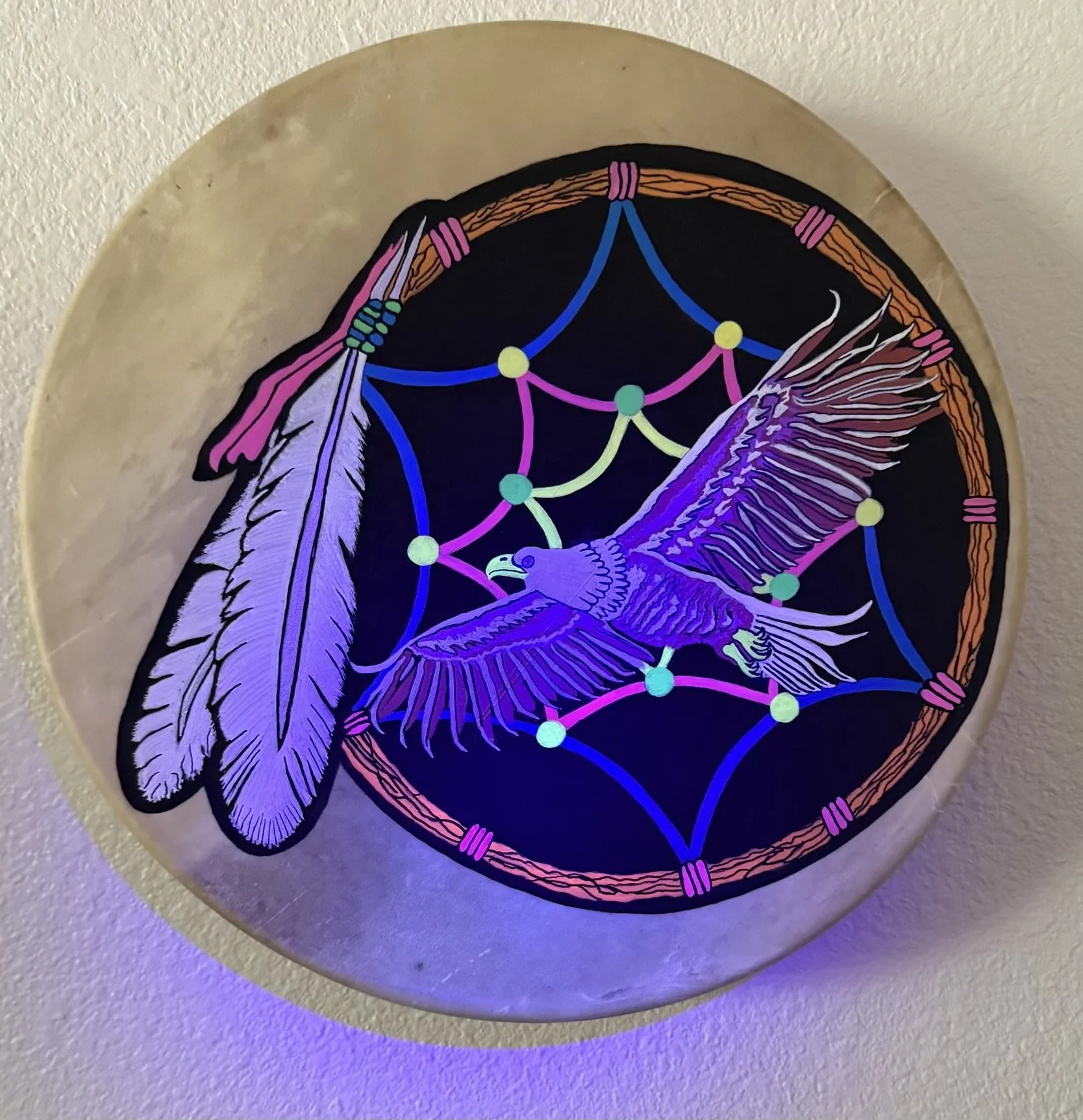 EAGLE DREAM CATCHER - GLOWING