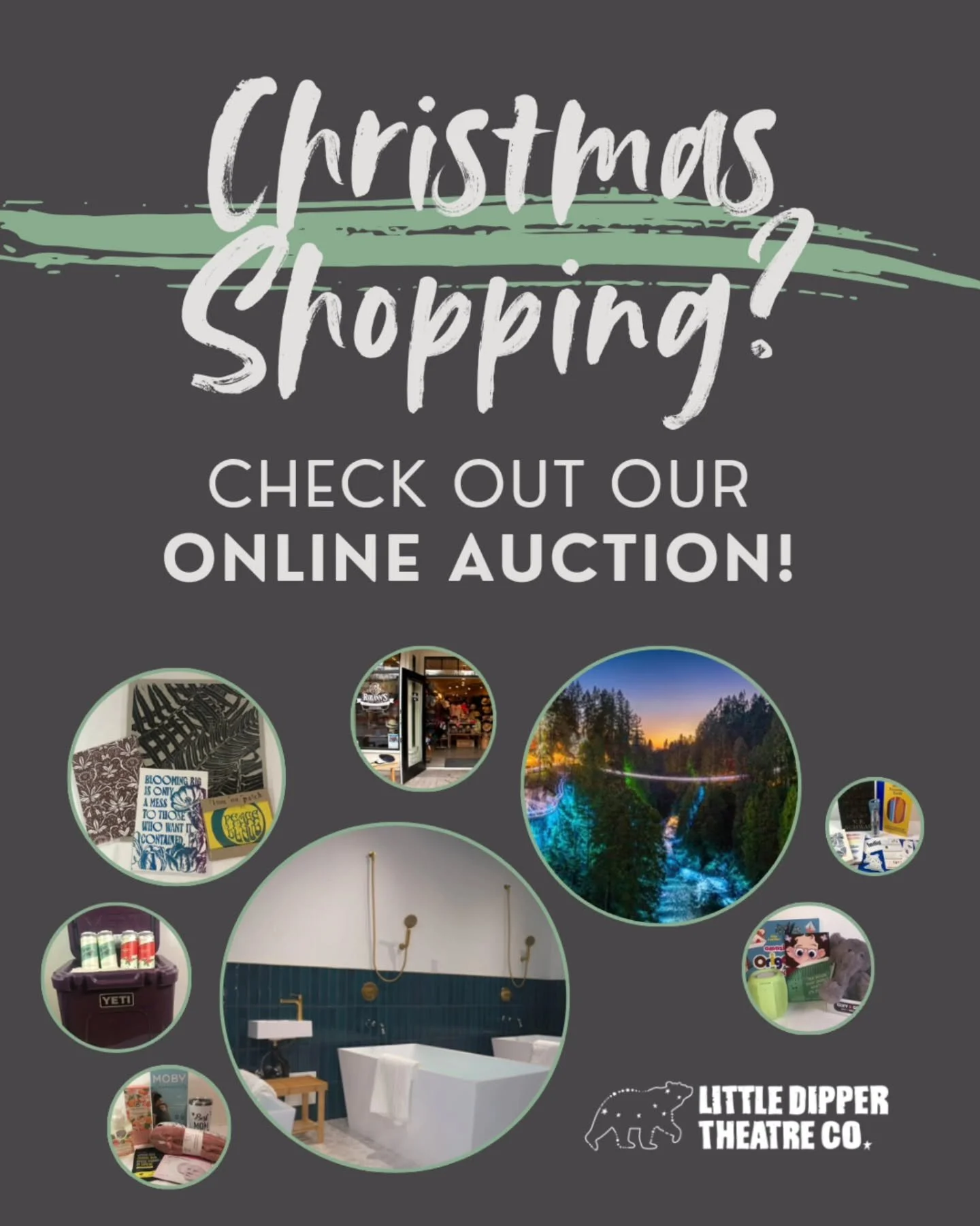 Our online auction is perfect for getting high-end gifts, at budget prices. We have multiple gift bundles, tickets to Canyon lights at Capilano Suspension Bridge, and much much more! All proceeds go towards our accessibility fundraiser for our upcomi
