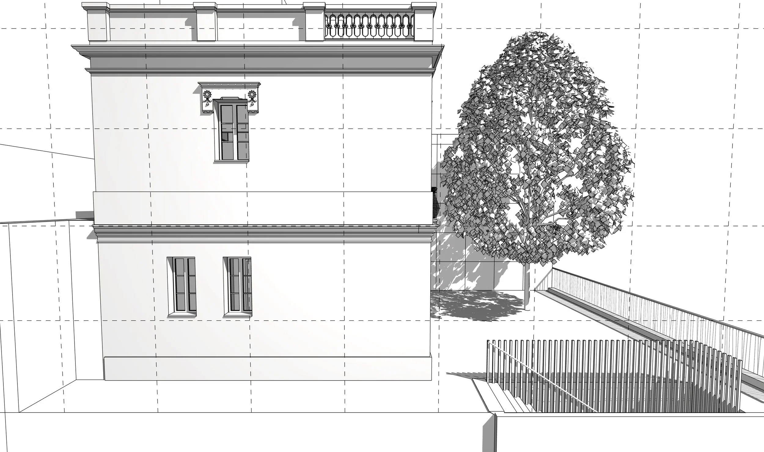 Extending the house on ground floor level (Click on the right arrow to see the process)