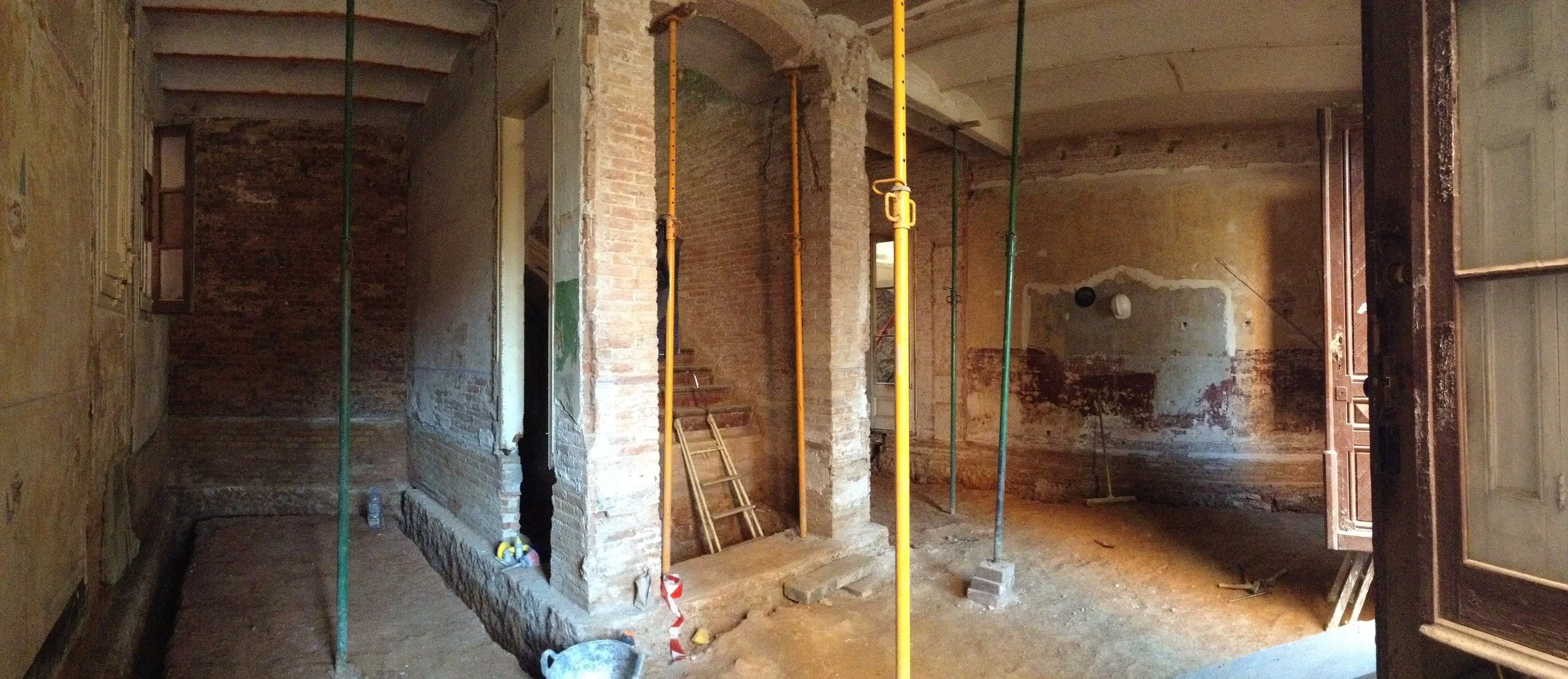 Ground floor space after removing all interior walls