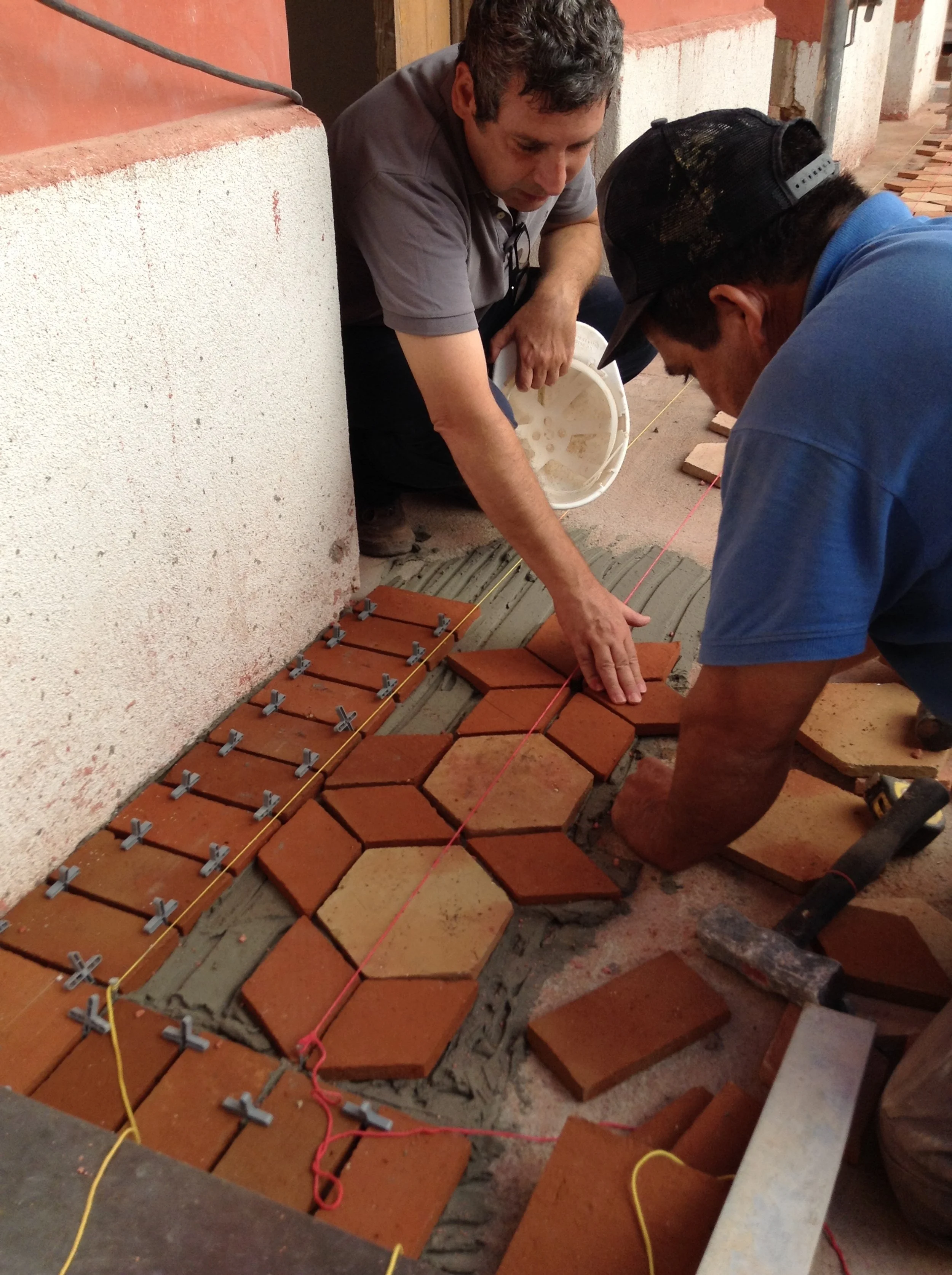 Handmade tiles are hardly calibrated,