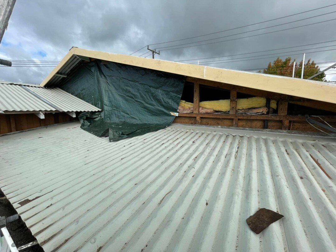 Currently working on a few repair jobs before the client gets the new roofing laid. 

Removed the original cedar weatherboards and replaced the fascia with new timber. 

The next step is to replace the damaged purlins so the roofers can crack on then