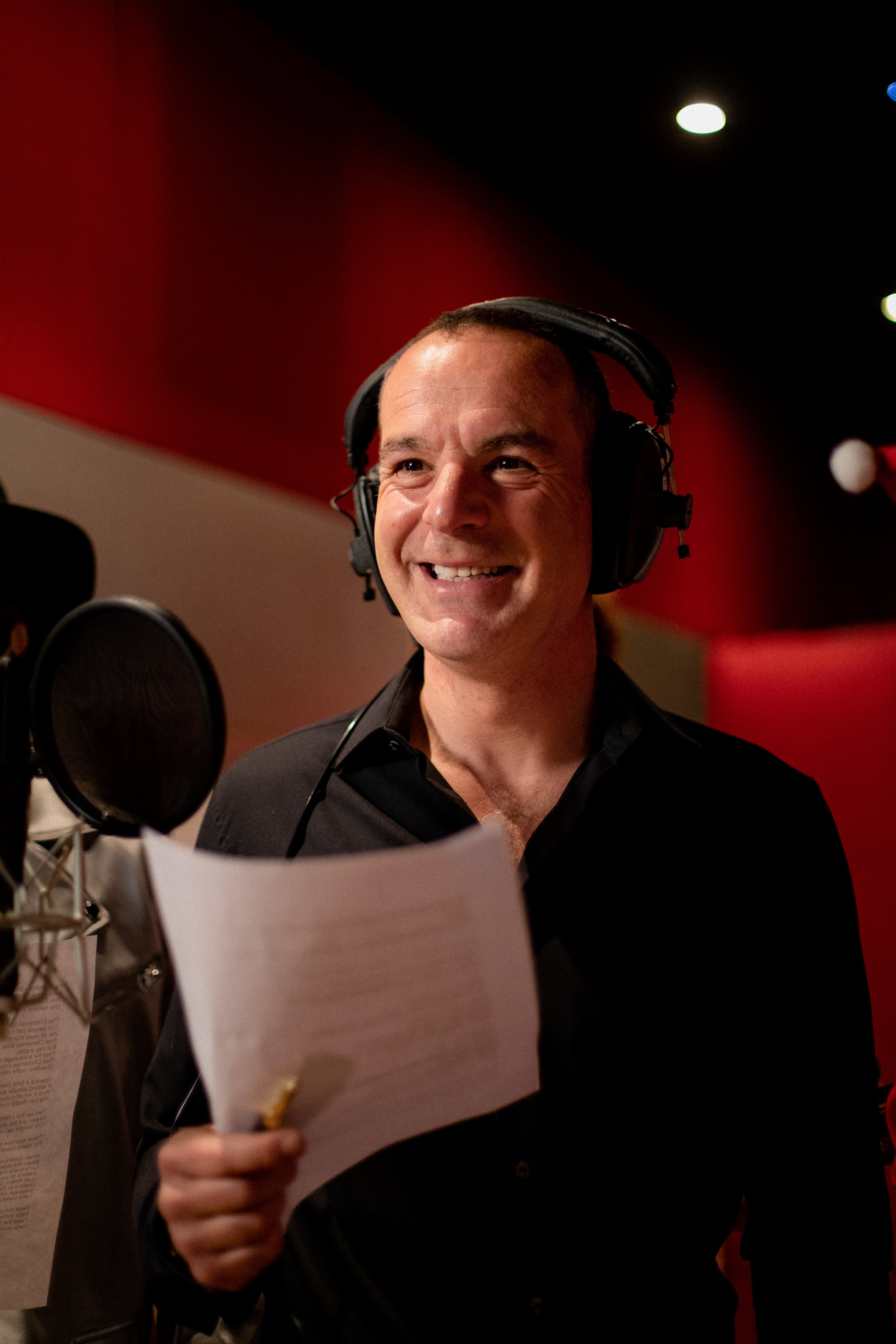 High quality picture of Martin Lewis, Money Expert of ITV taken by Ben McConnachie (Crescent Creative) for the Christmas Number One campaign in London.