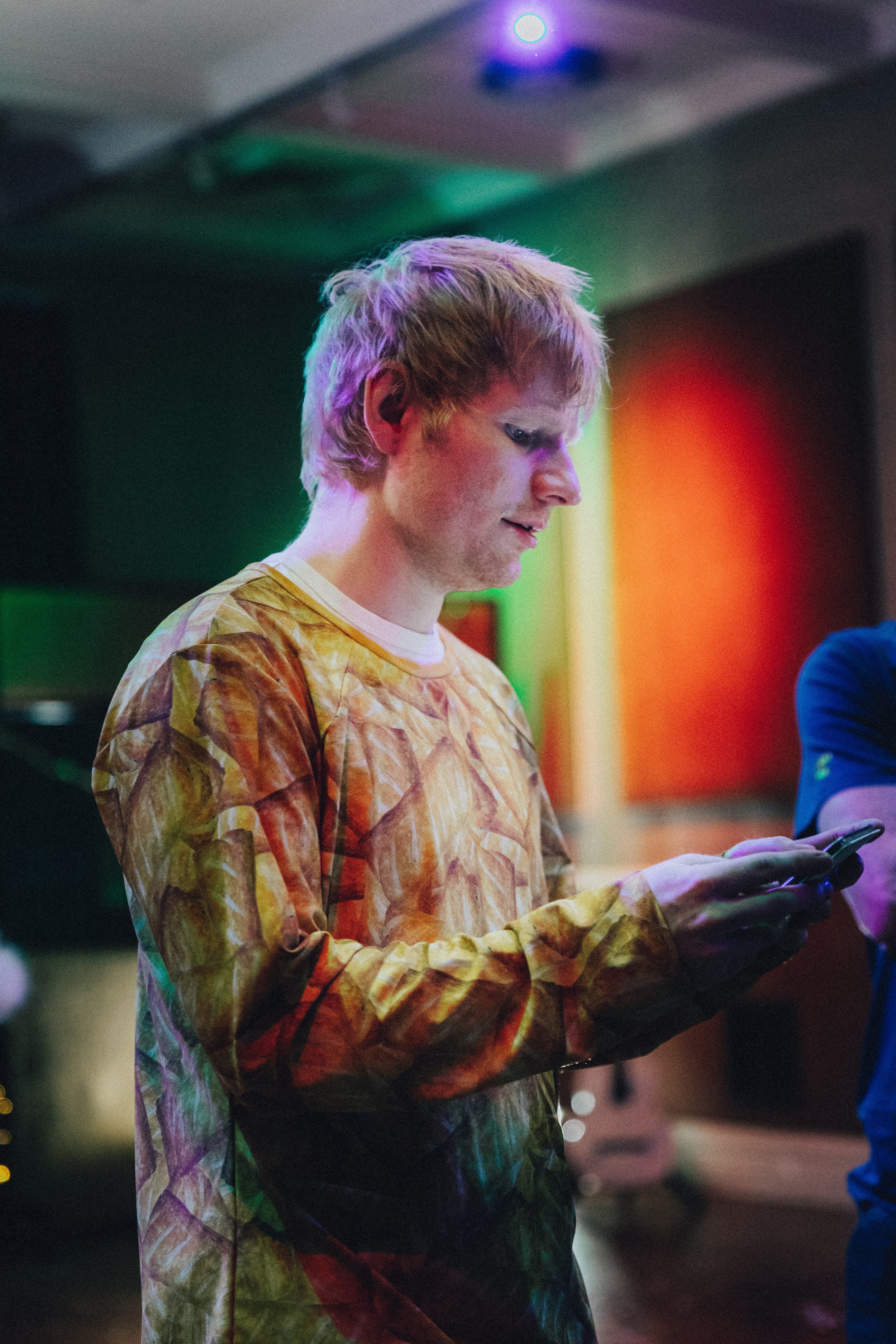 High quality picture of Ed Sheeran taken by Ben McConnachie (Crescent Creative) for the Christmas Number One campaign in London.