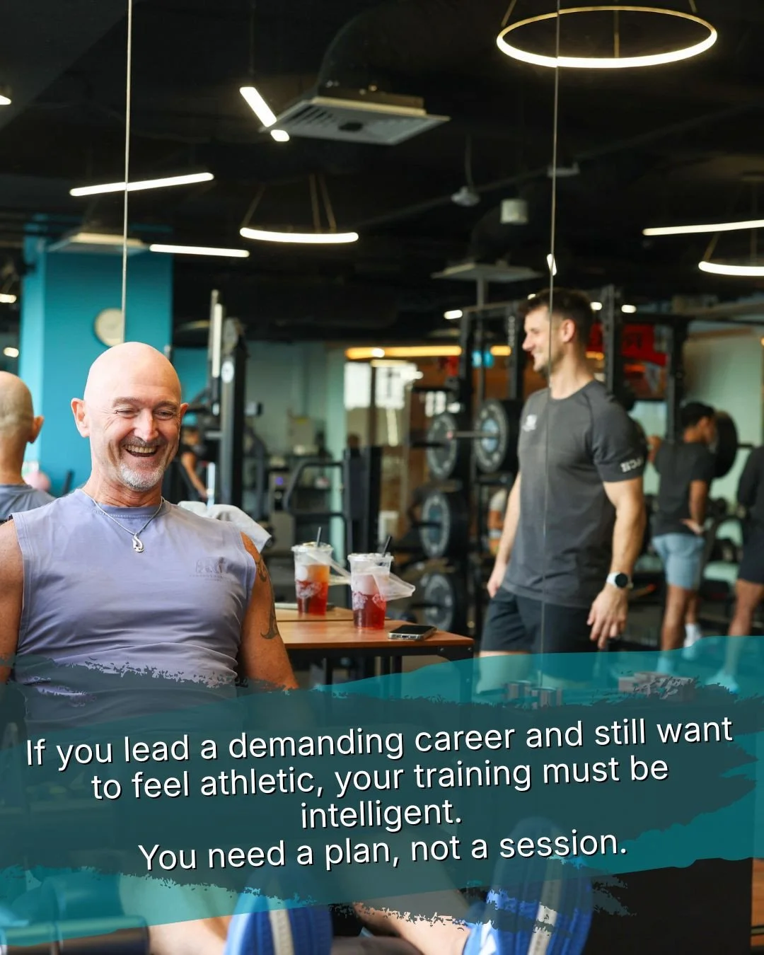 If you lead a demanding career and still want to feel athletic, your training must be intelligent.⁠
⁠
You need a plan, not a session.⁠
Our method is built on clarity.⁠
⁠
We assess.⁠
We measure your movement, strength and physiology.⁠
We analyse your 