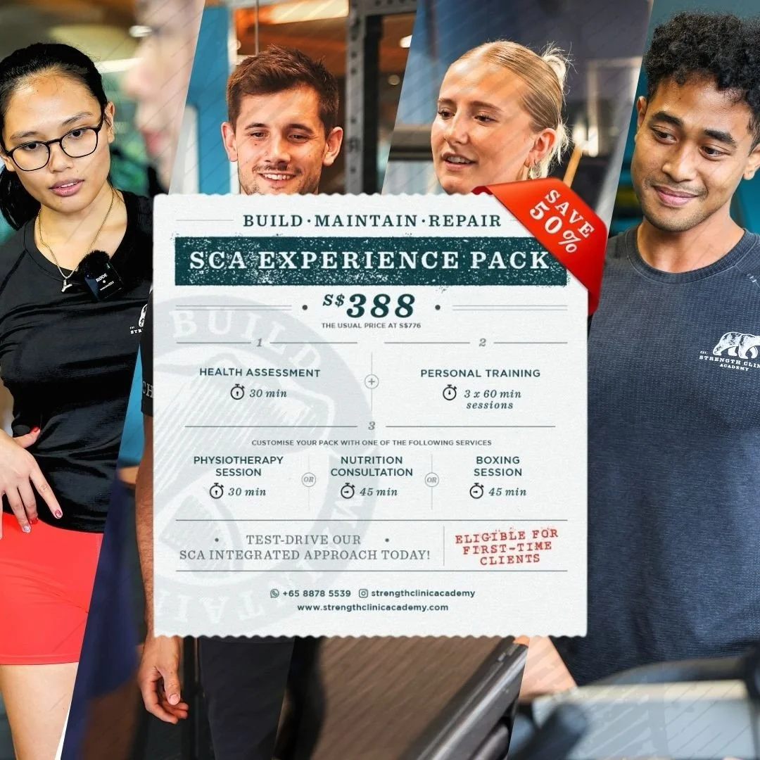 Thinking about giving personal training a go, but not sure where to start?

Our Experience Pack at Strength Clinic Academy is designed to take the guesswork out of your first step.

You&rsquo;ll start with a personalised assessment, followed by 3 gui