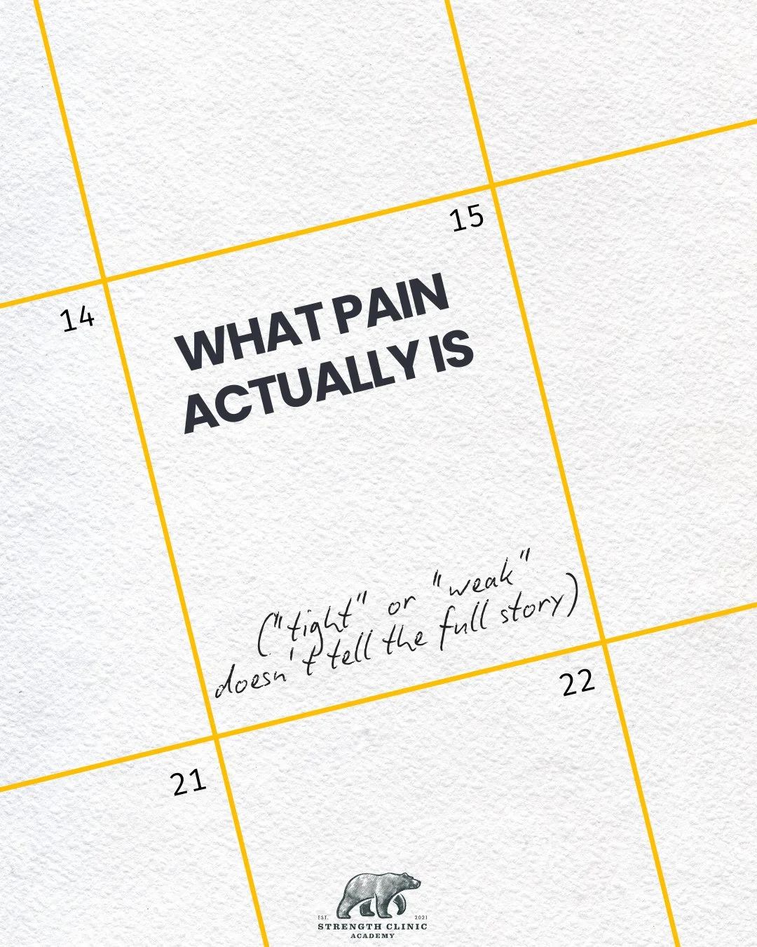 💡 Did you know pain isn&rsquo;t always what it seems? ⁠
⁠
Not all aches are the same, and knowing the difference matters. ⁠
Tightness, soreness, and weakness each tell a different story about your body. ⁠
⁠
The first step is recognising what&rsquo;s